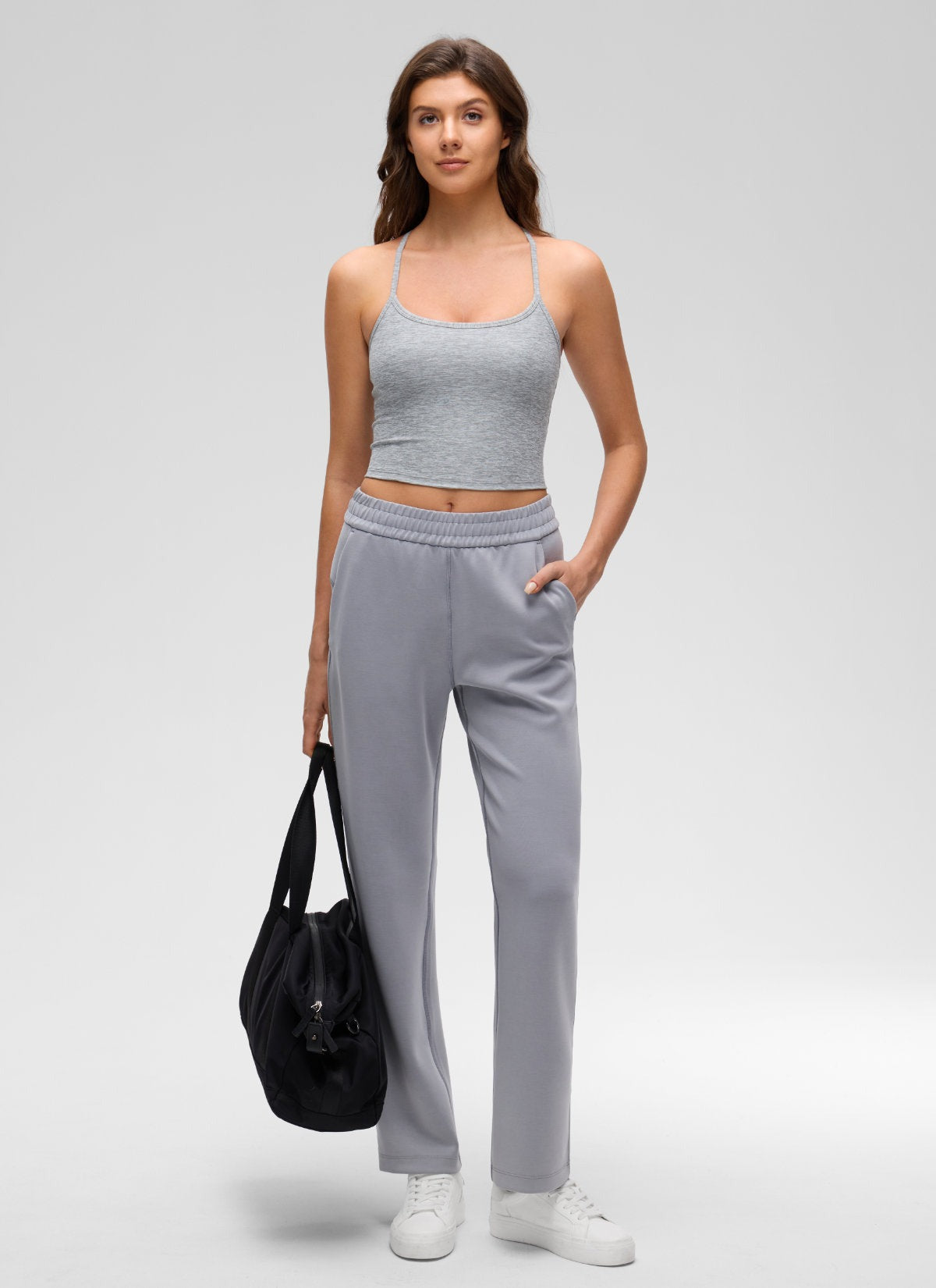 Low Cut U Neck Y Back Shelf Bra Tank