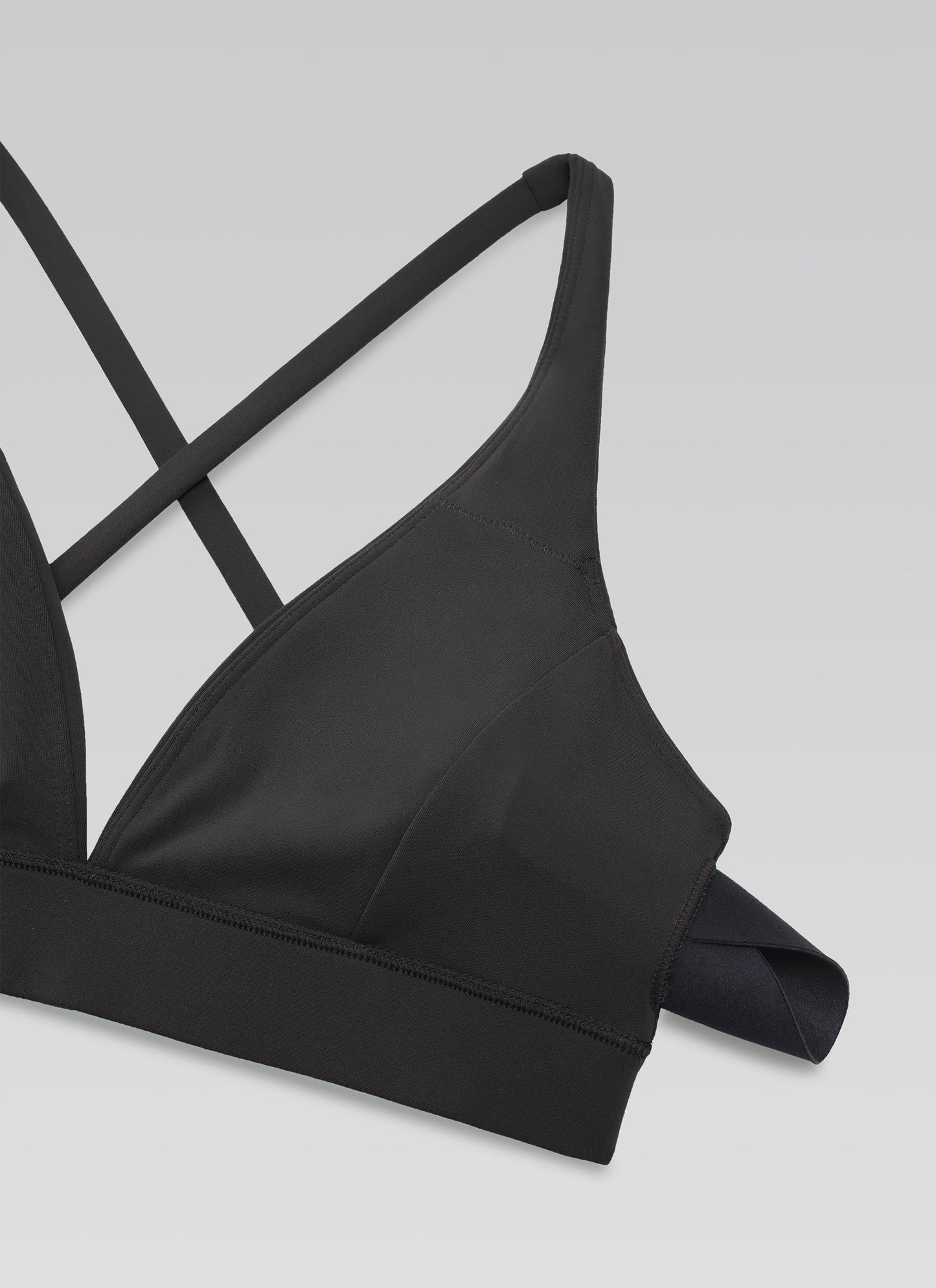 Softhold Deep V Neck Thin Strap Criss Cross Bra