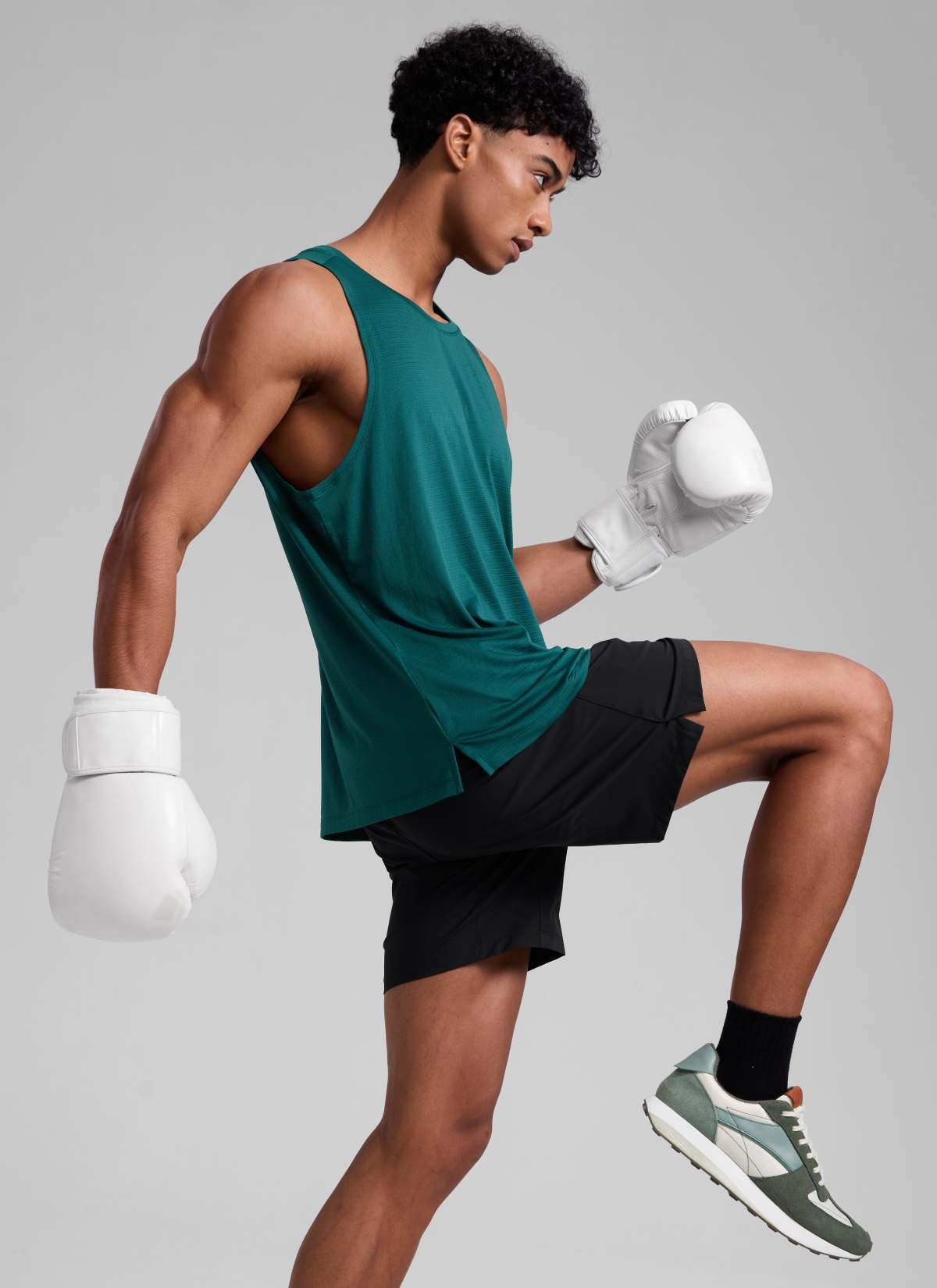 Lightweight Side Slits Narrow Shoulder Tank