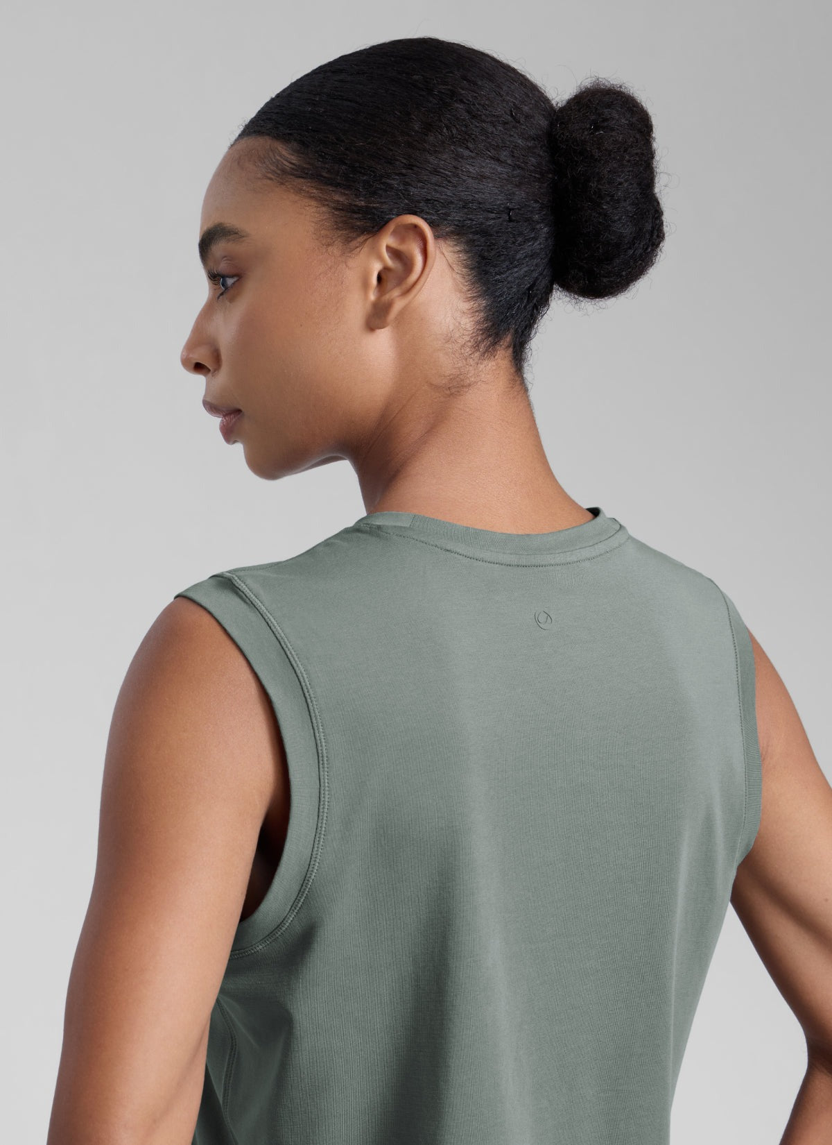 Poly Cotton-Blend Muscle Tank
