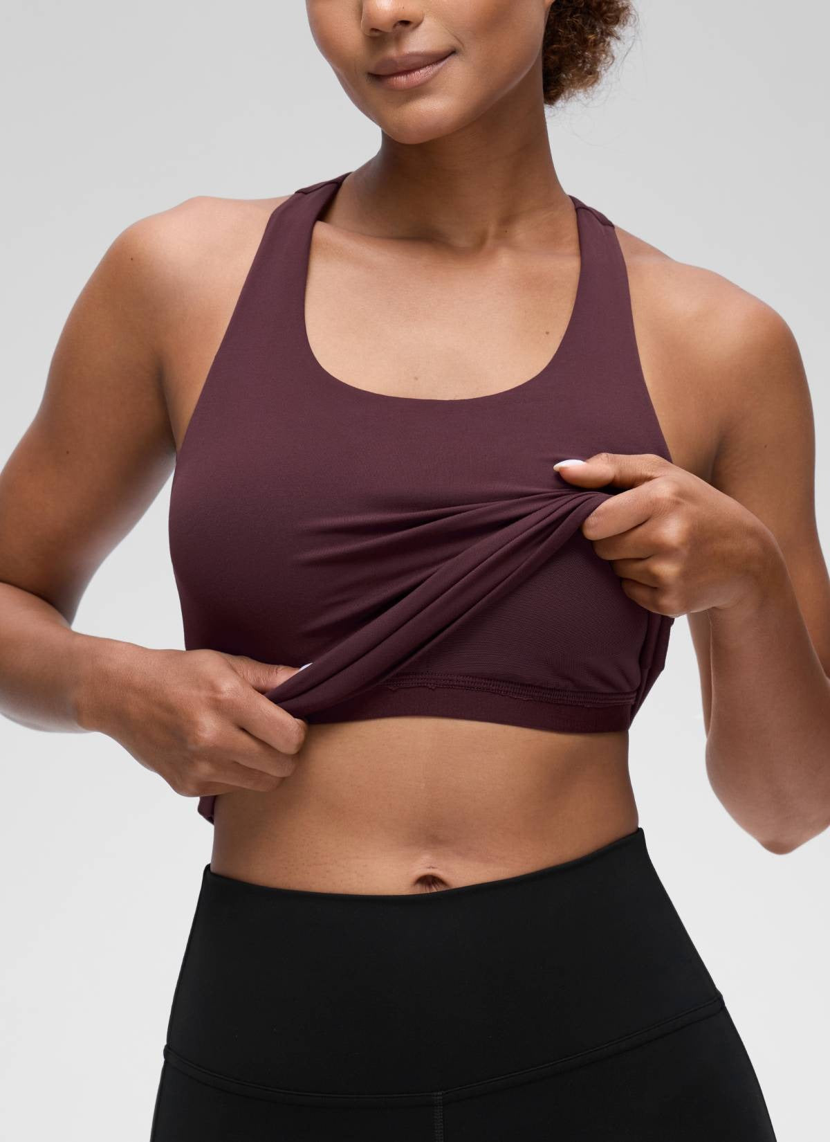Butterluxe Waist Length Built in Bra Tank