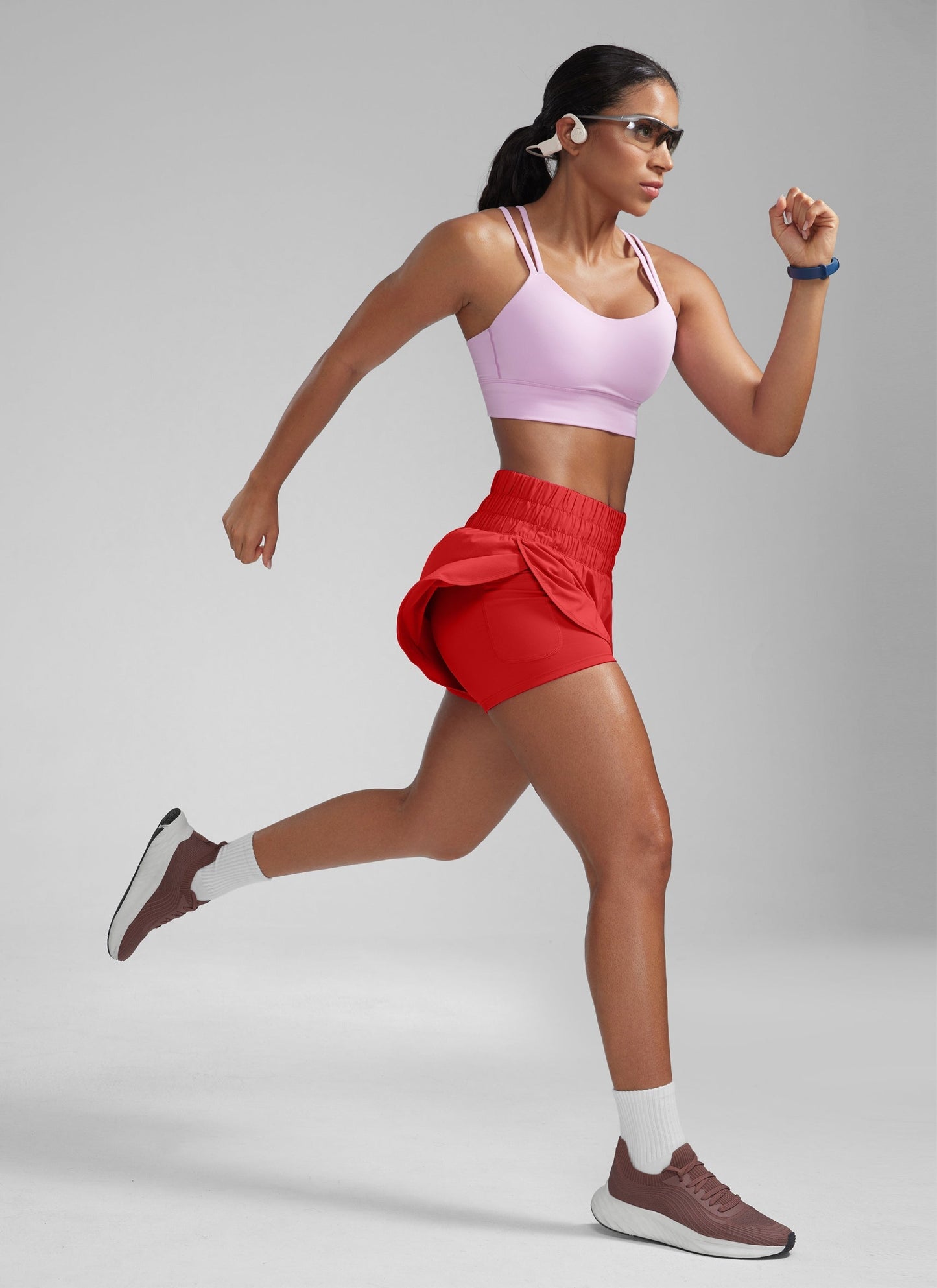 Feathery-Fit Soft 2 in 1 High Rise Shorts 3''