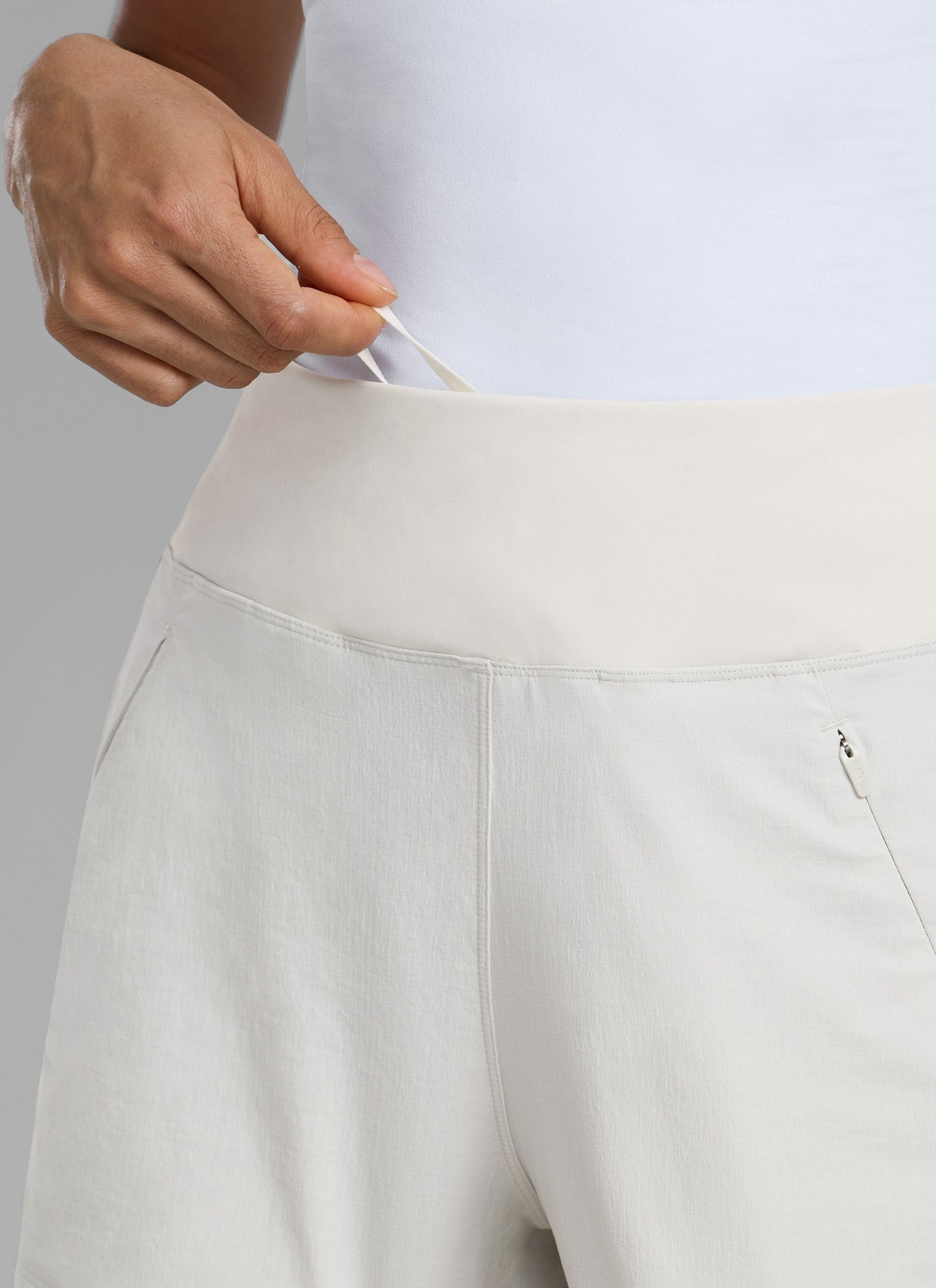 Ripstop Zip Pocket Mid Rise Shorts 4''