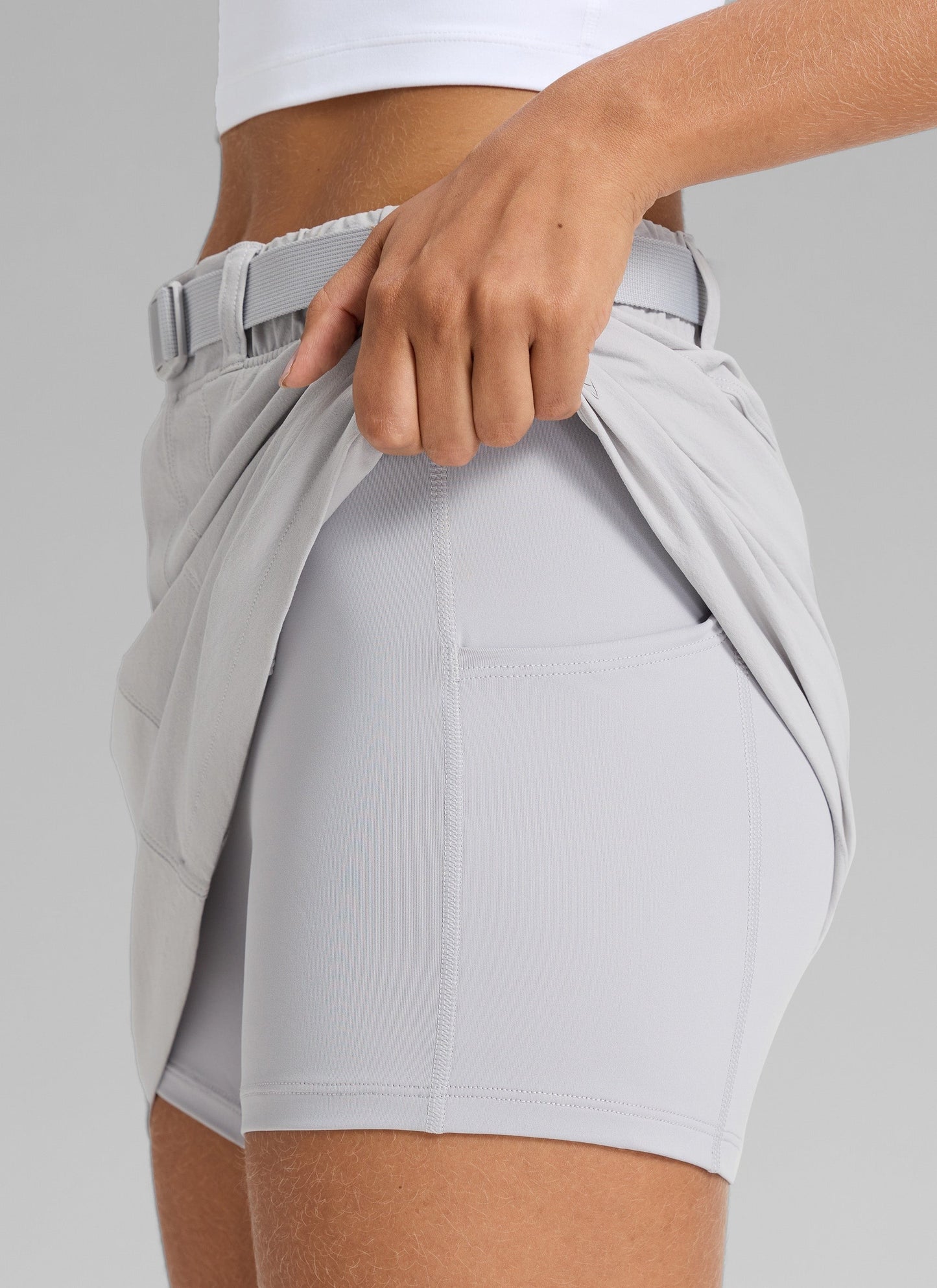 Stretch High Rise Mini Hiking Skirt 14.5’’