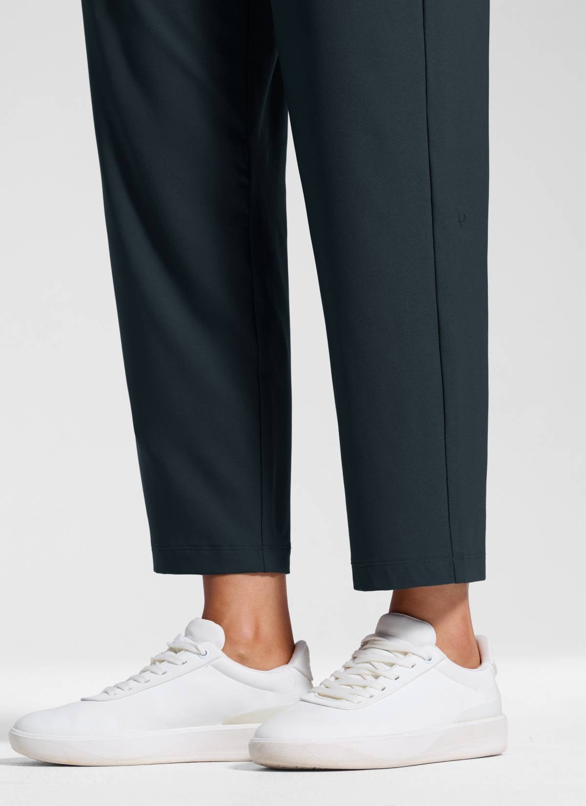 Feathery-Fit Drapey Tapered Ankle Pant 27"