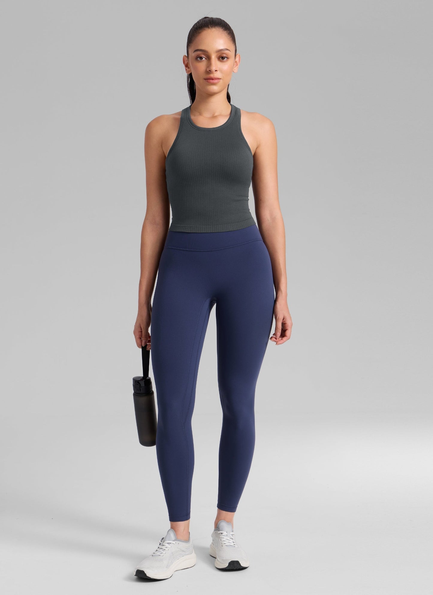 Seamless Ribbed Racerback Crop Tank