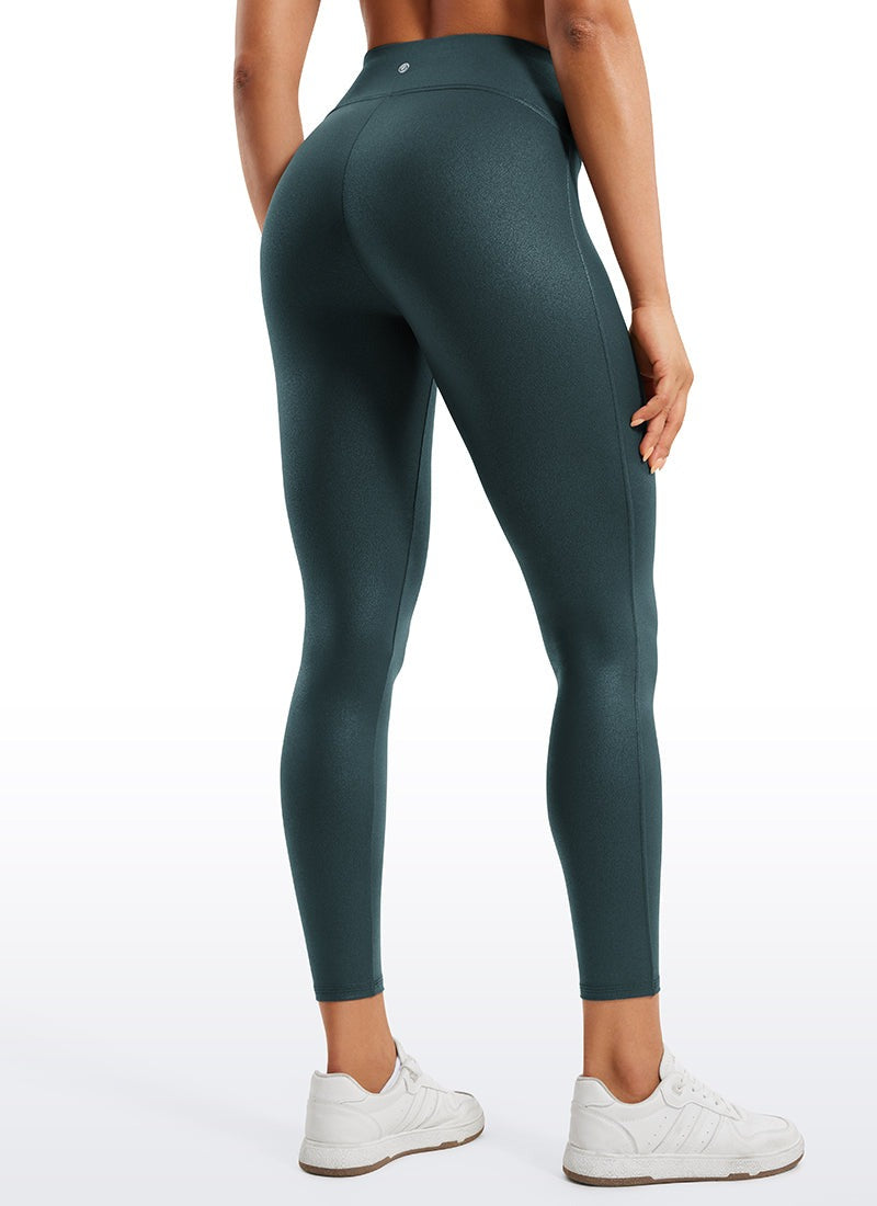 Faux Leather No Front Seam Legging 25''