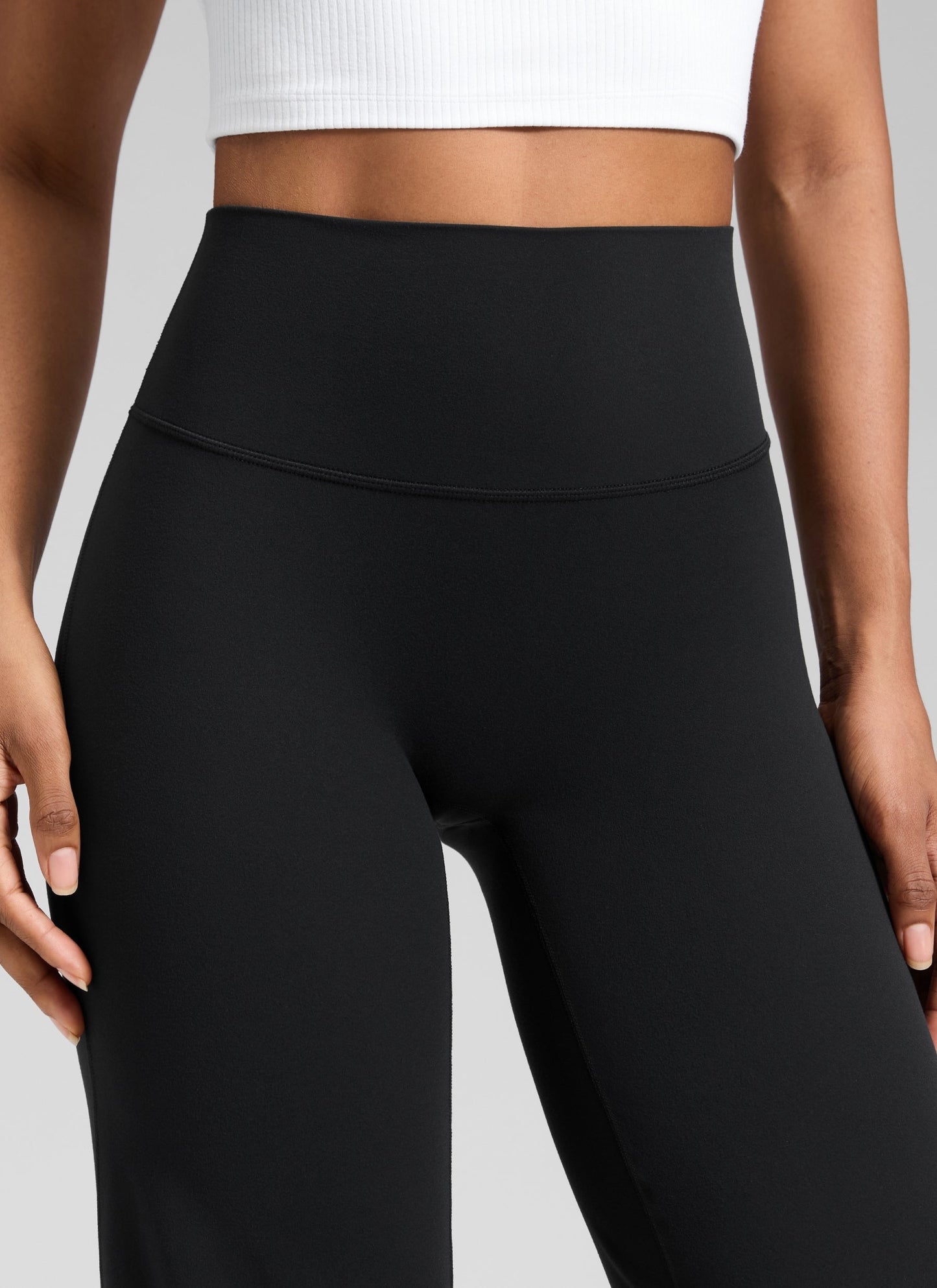 Softretch No Front Seam Straight Leg Pant 28"