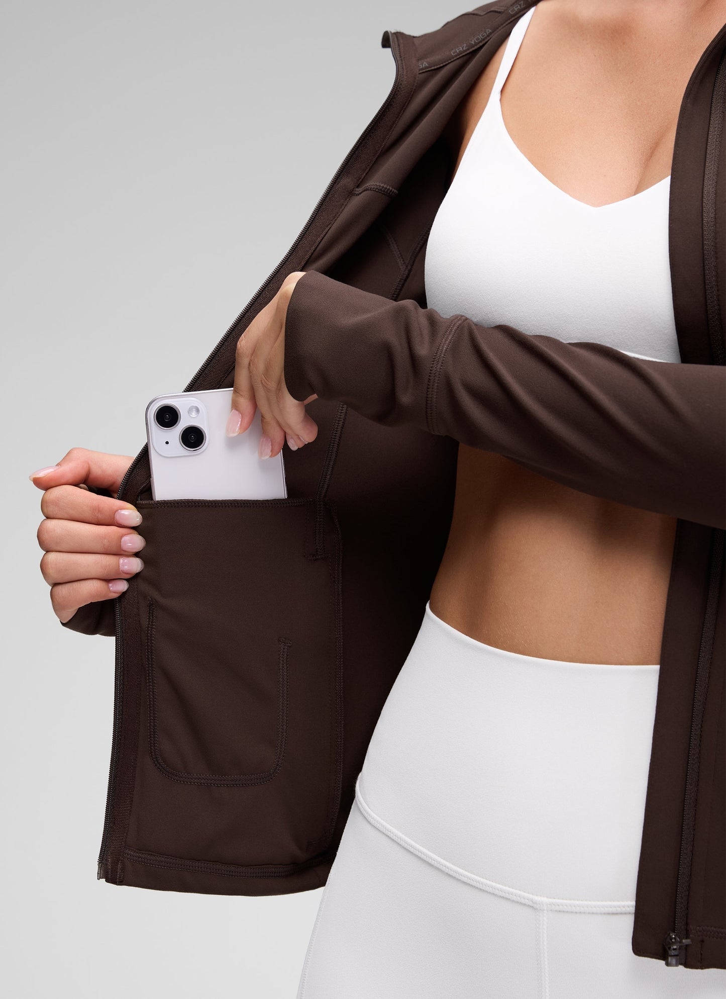 INNOPHRA Full Zip Athletic Jackets Hooded Coats for Women