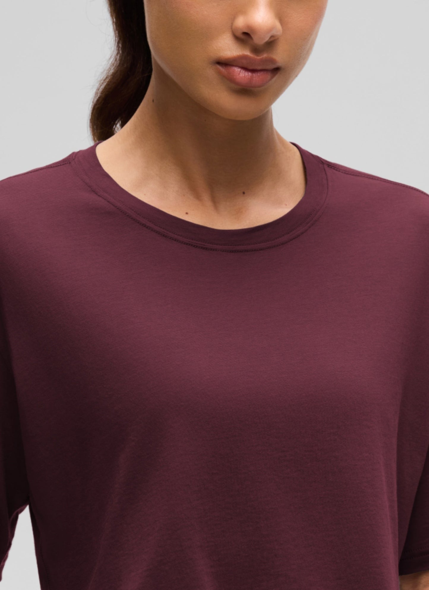 Pima Cotton Cropped Short Sleeve