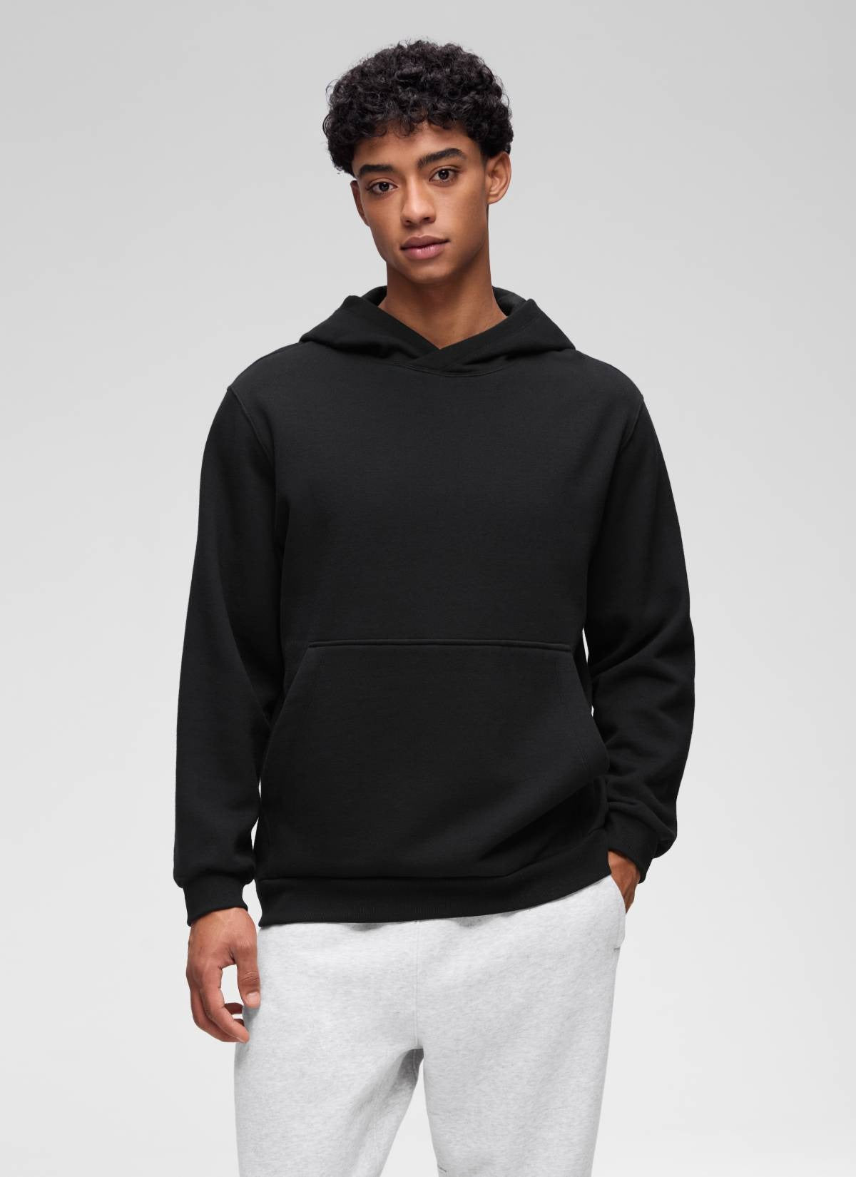 Fleece Lined Pocket Pullover Hoodie