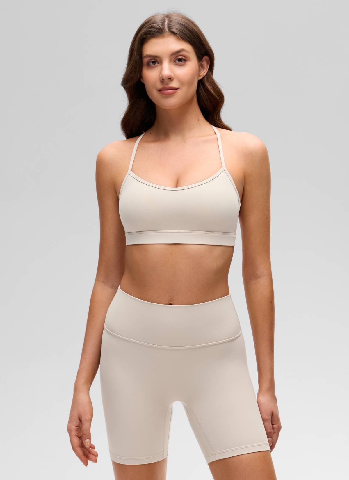 Butterluxe Thin Strap Cross Back Sports Bra