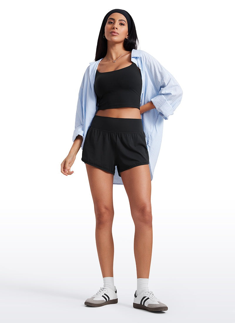 Butterluxe-Light Dolphin High Rise Shorts 2.5"