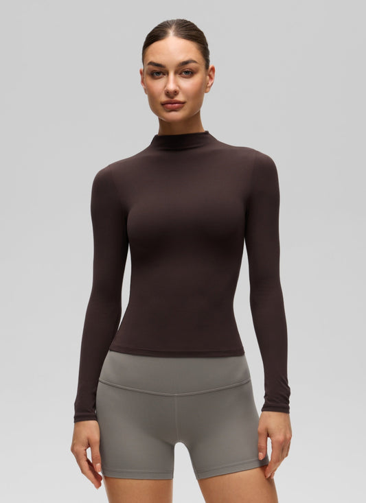 Softembrace Mock Neck Long Sleeve