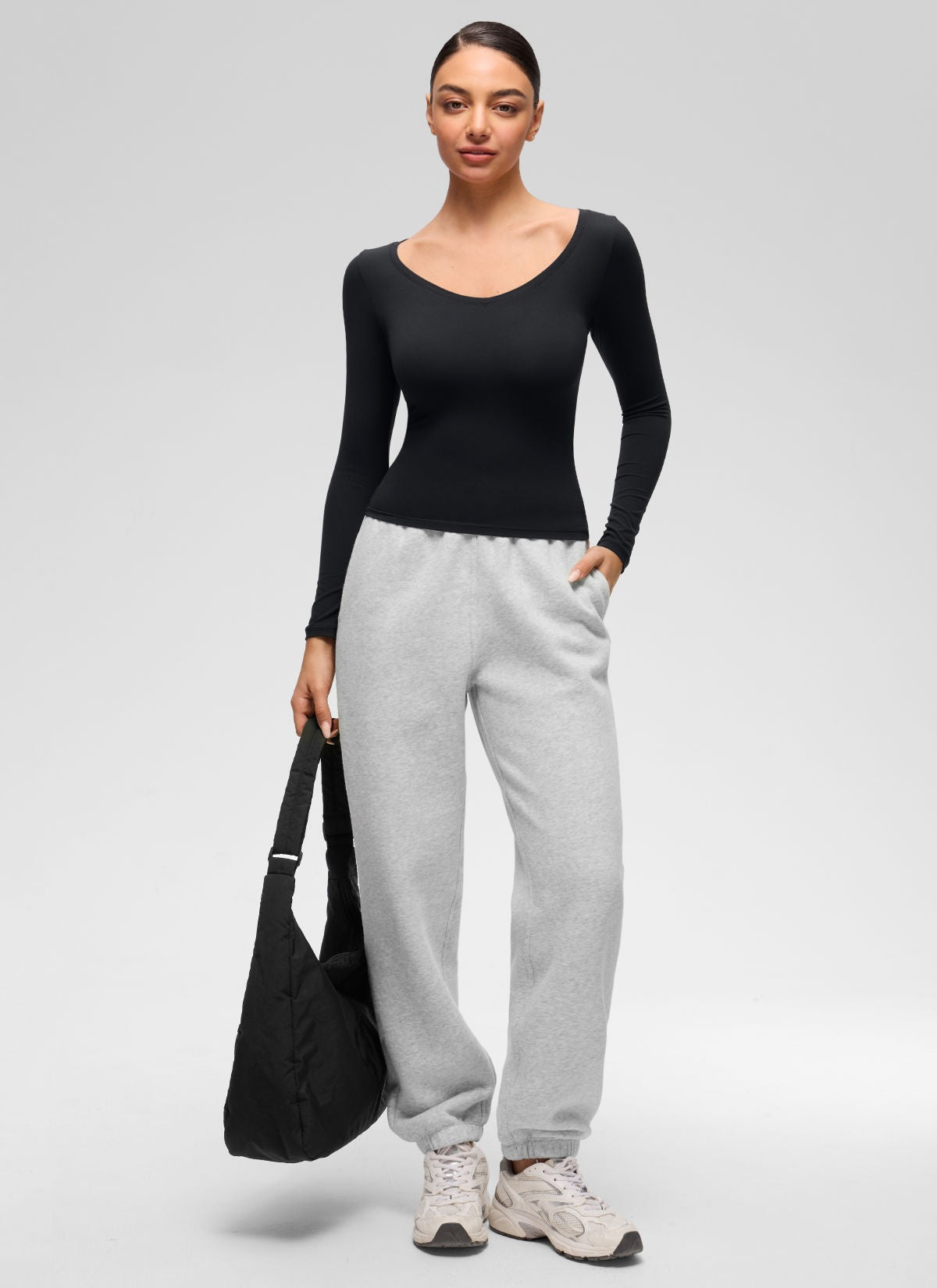 Softembrace V Neck Long Sleeve