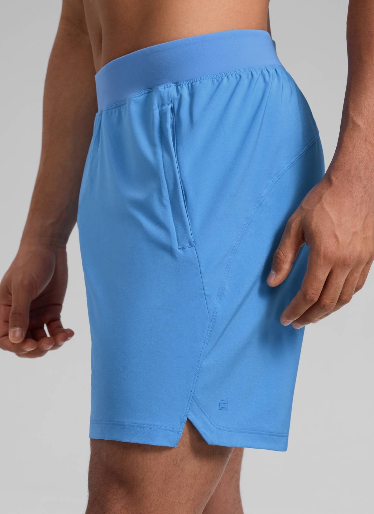 Feathery-Fit Soft Linerless Split Shorts 7"