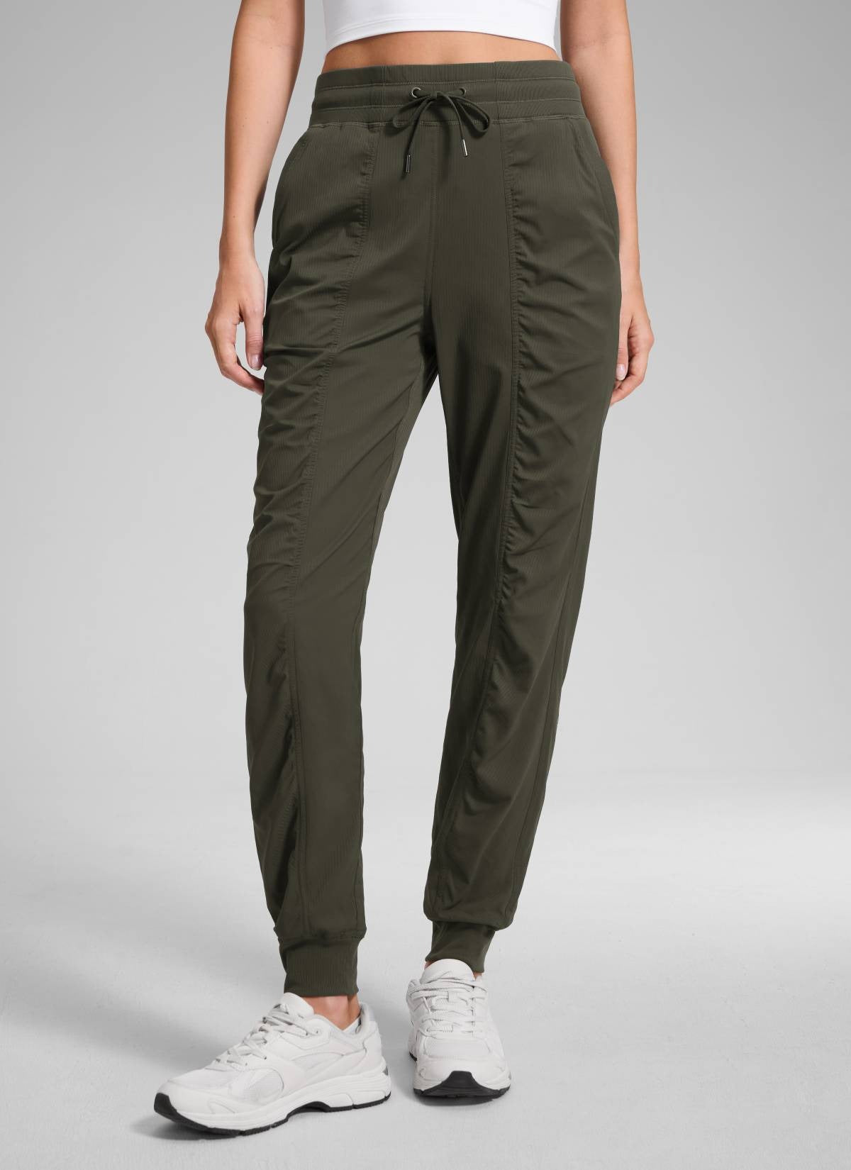 Striped Ruched Pocket Jogger 28''