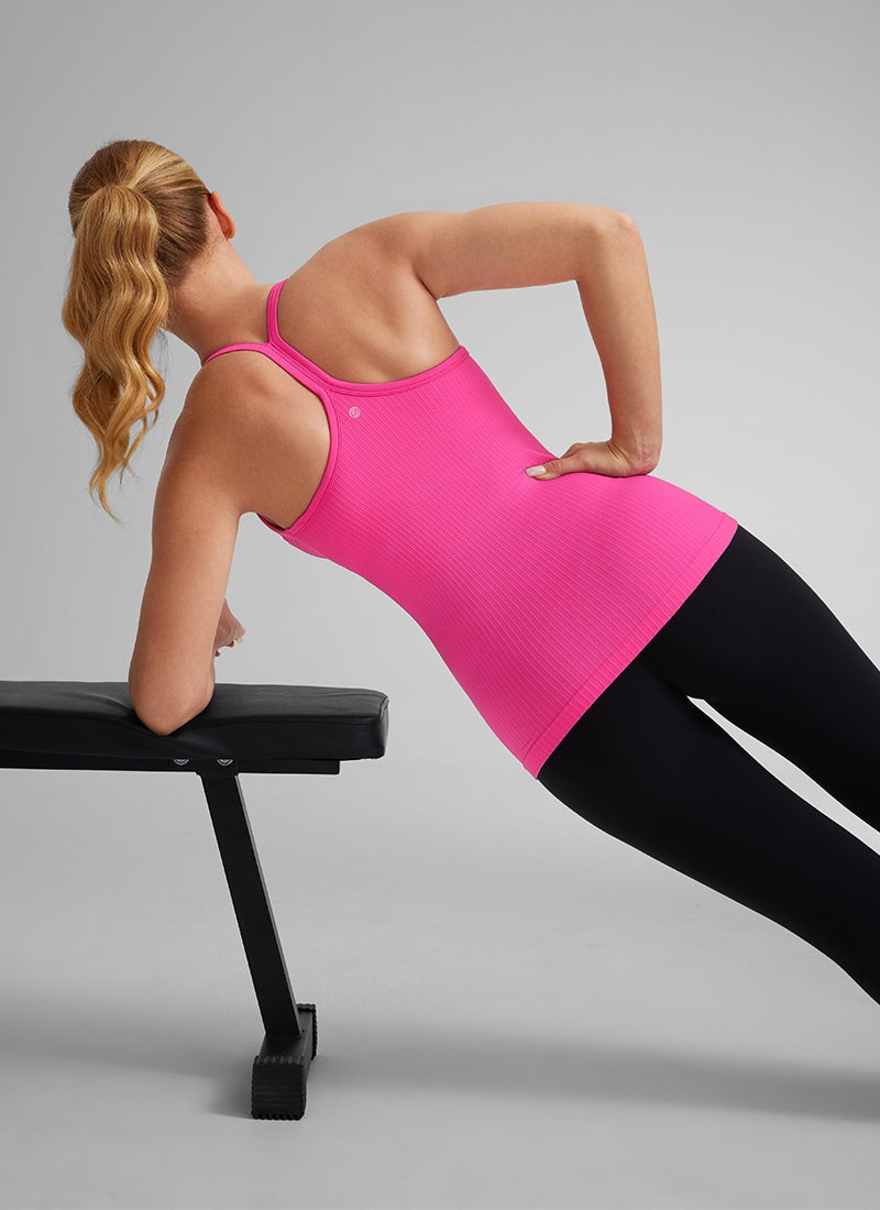 Speedy Seamless Built in Bra Pure color Tank