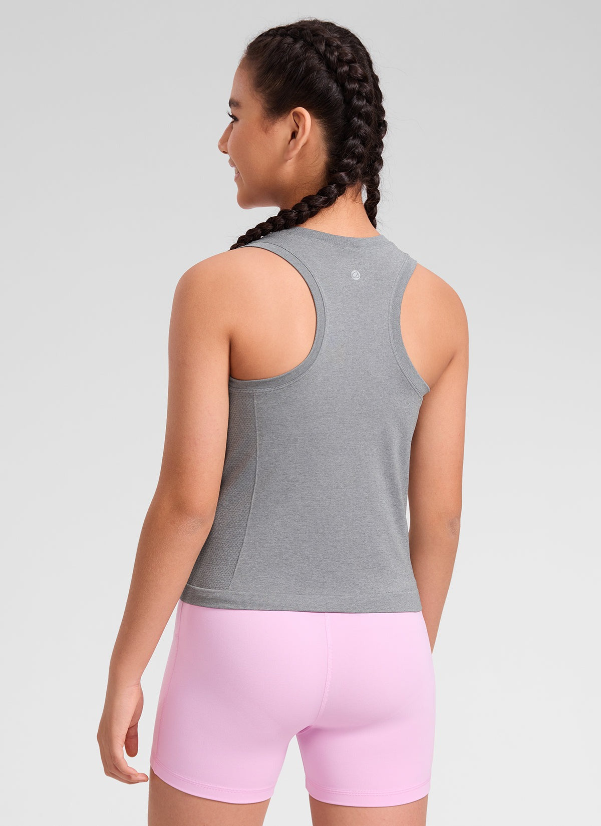 Girls Seamless Waist Length Tank
