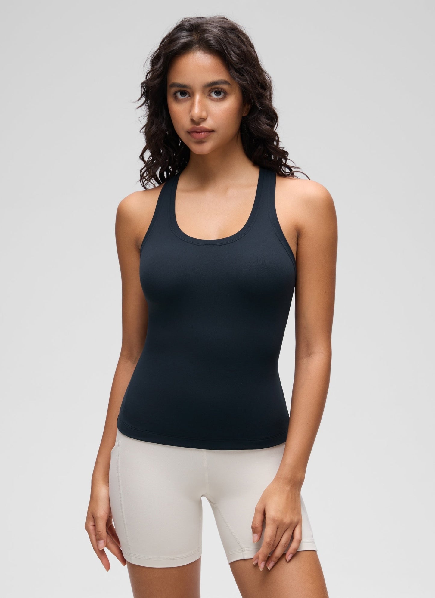 Butterluxe Racerback Waist Length Tank