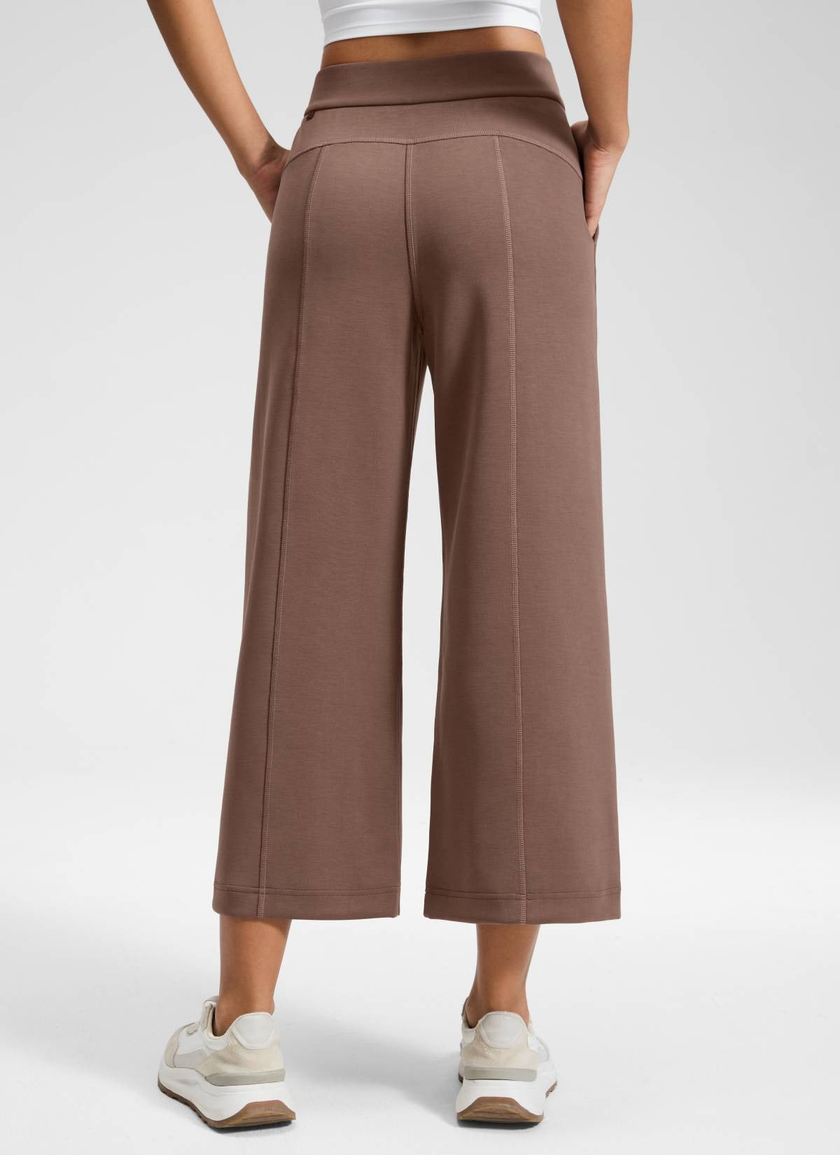 SoftAura Wide Leg Cropped Sweatpant 25"