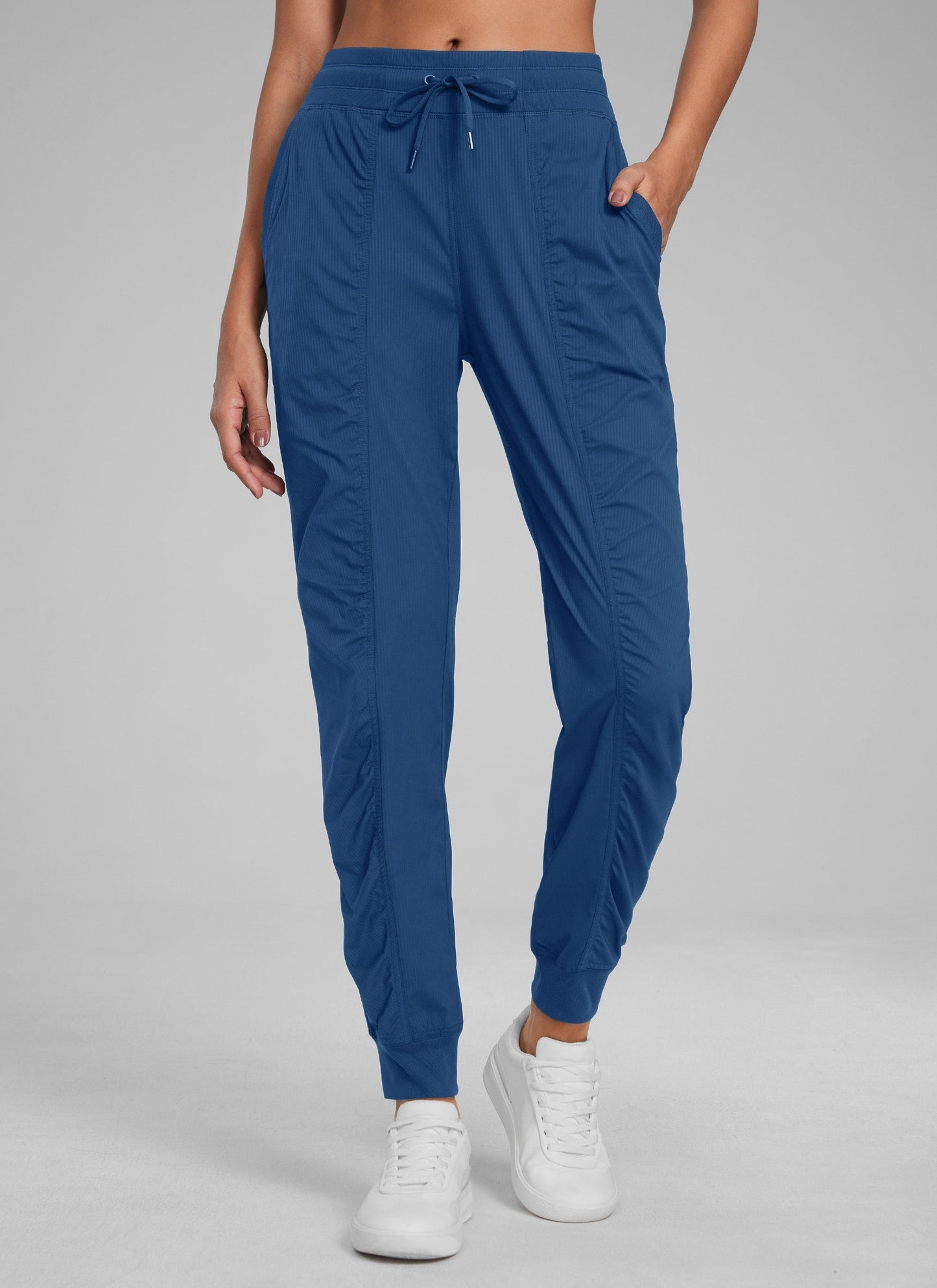 Striped Ruched Pocket Jogger 28''