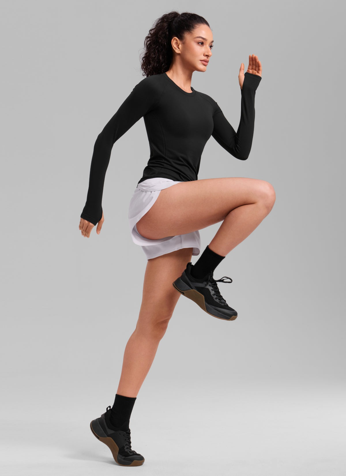 Seamless Crew Neck Long Sleeve