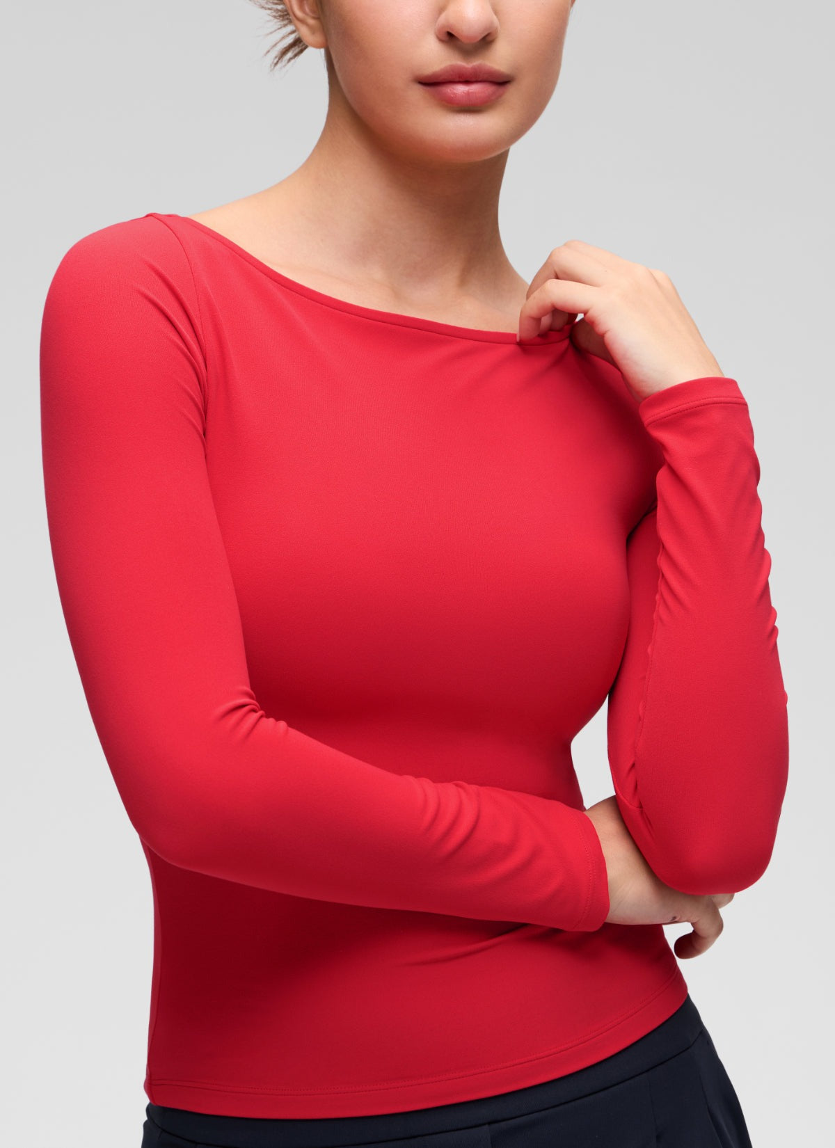 Softembrace Boat Neck Long Sleeve