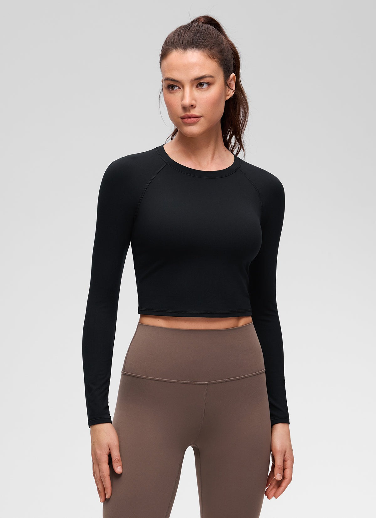 Brushed Feeling Crew Neck Raglan Long Sleeve