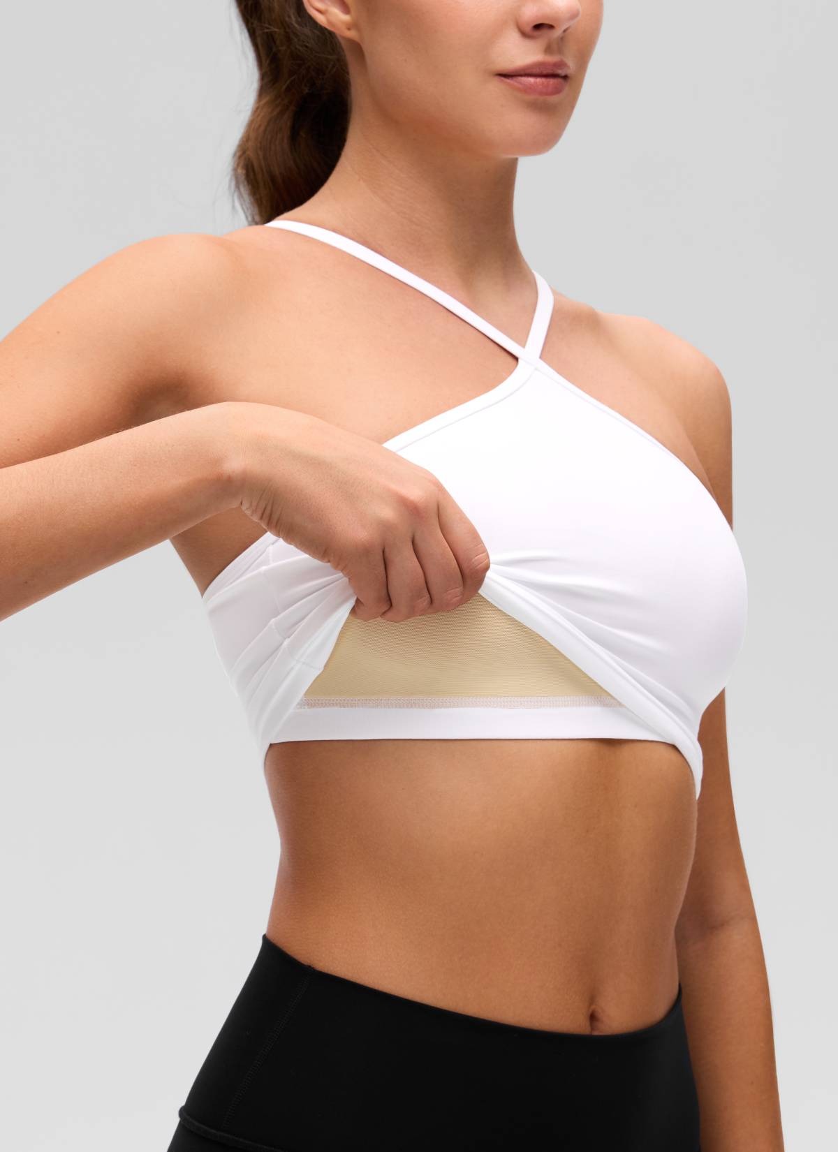 Butterluxe Cross Halter Built in Bra Tank