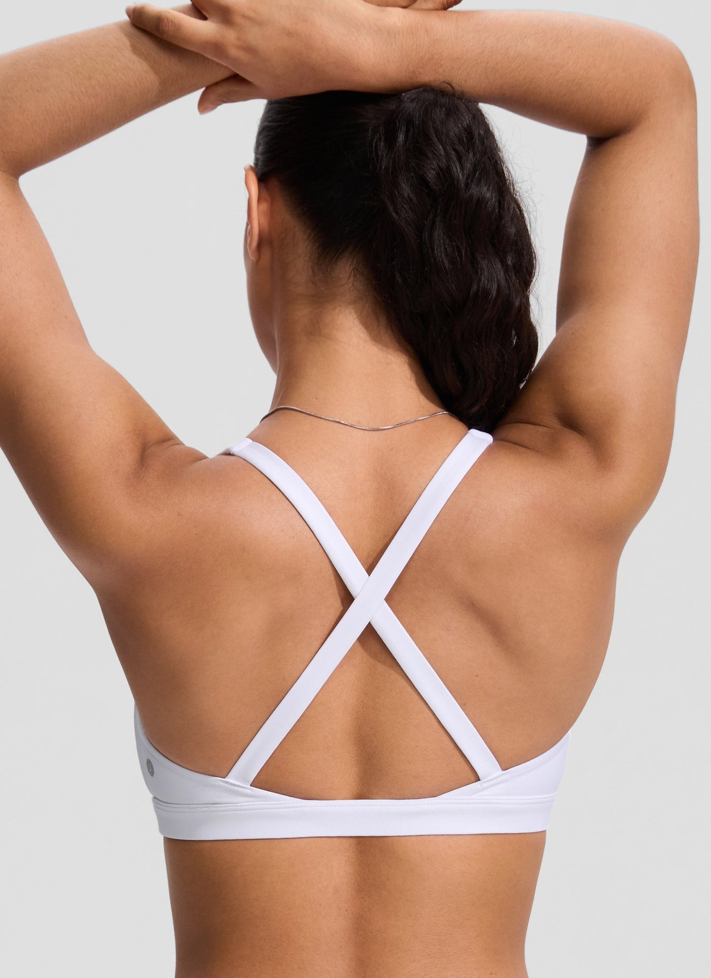 Twist Front Cut Out Cross Back Bikini Top