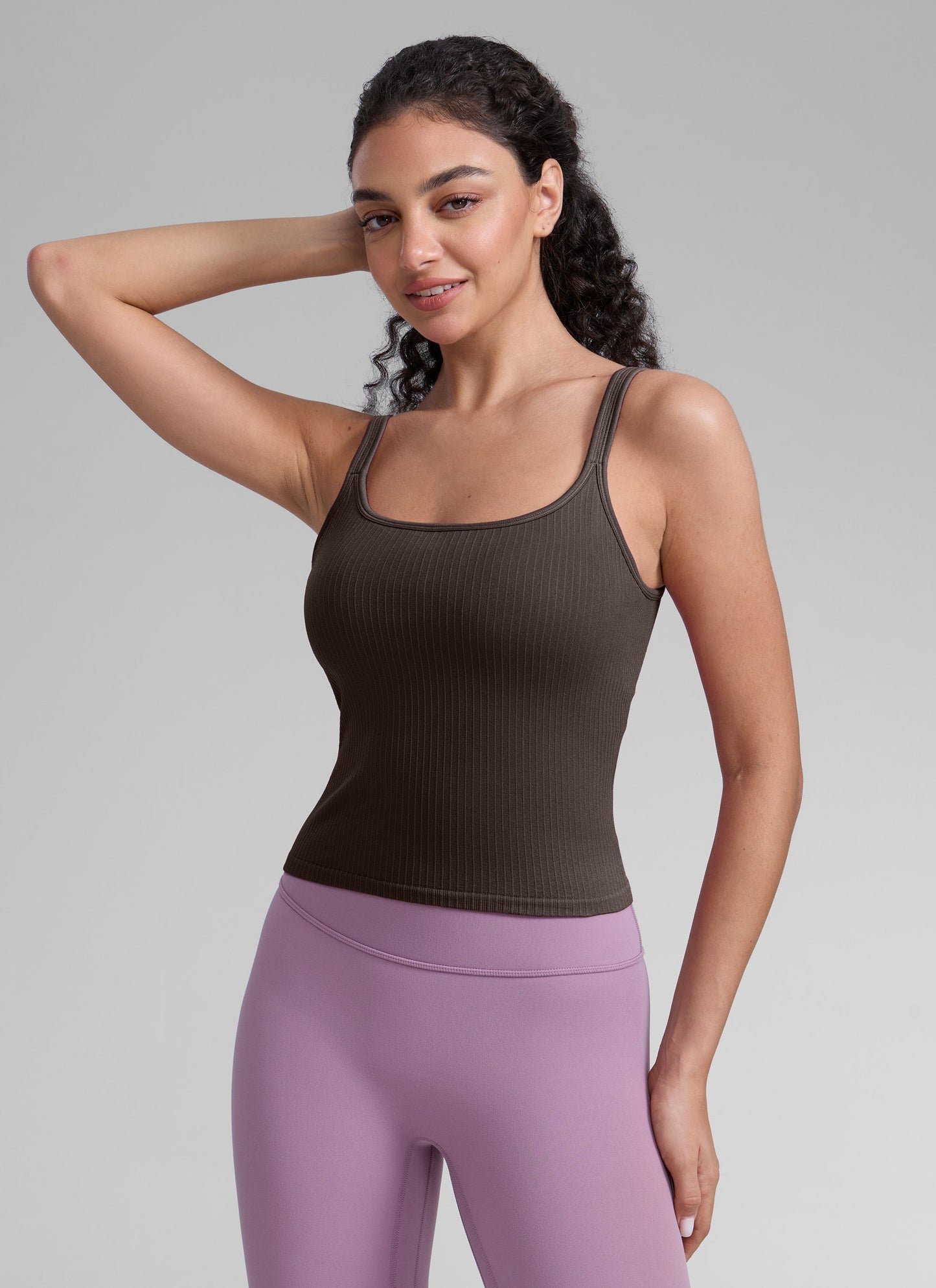 Seamless U Back Built in Bra Tank