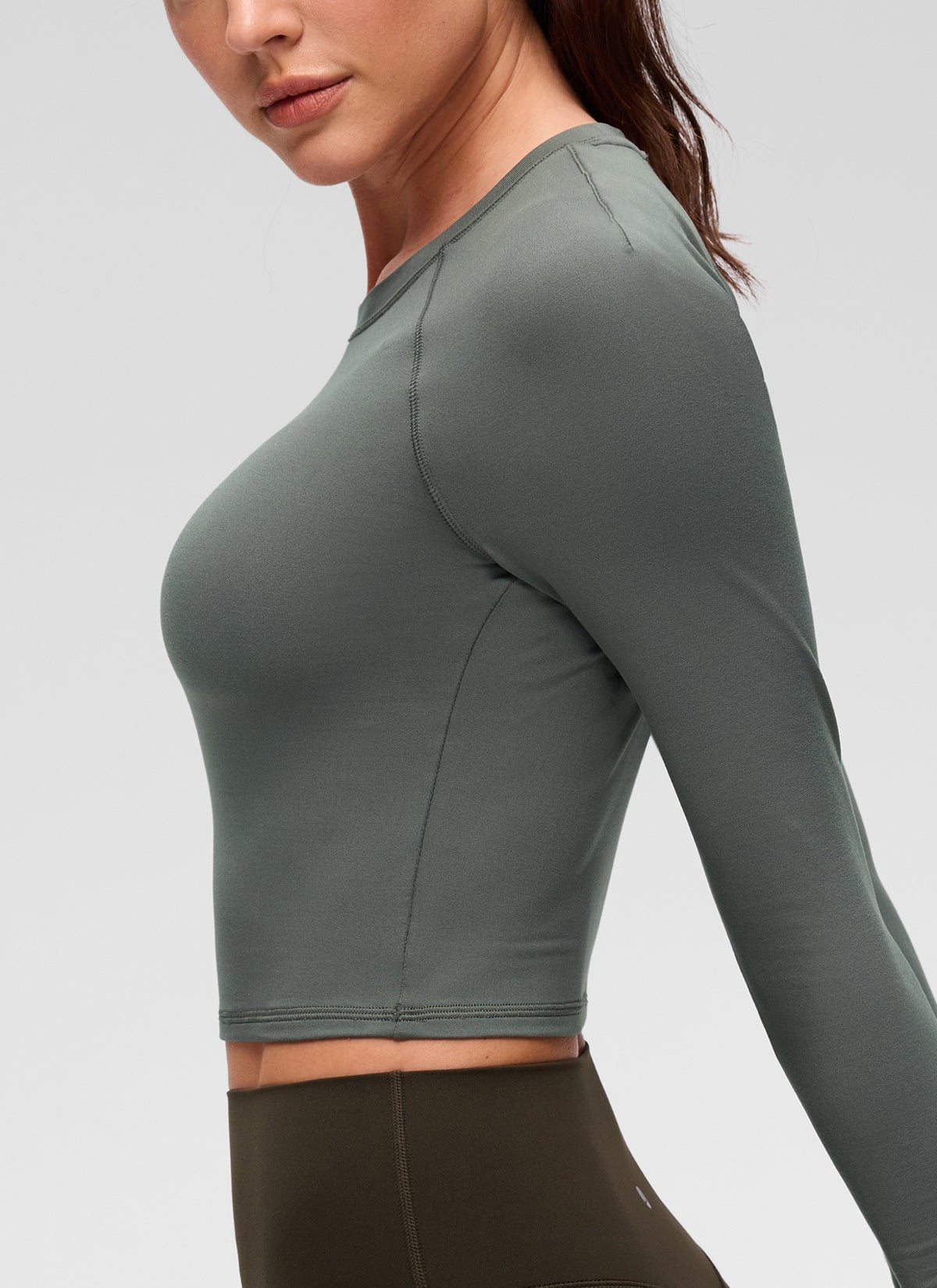 Brushed Feeling Crew Neck Raglan Long Sleeve