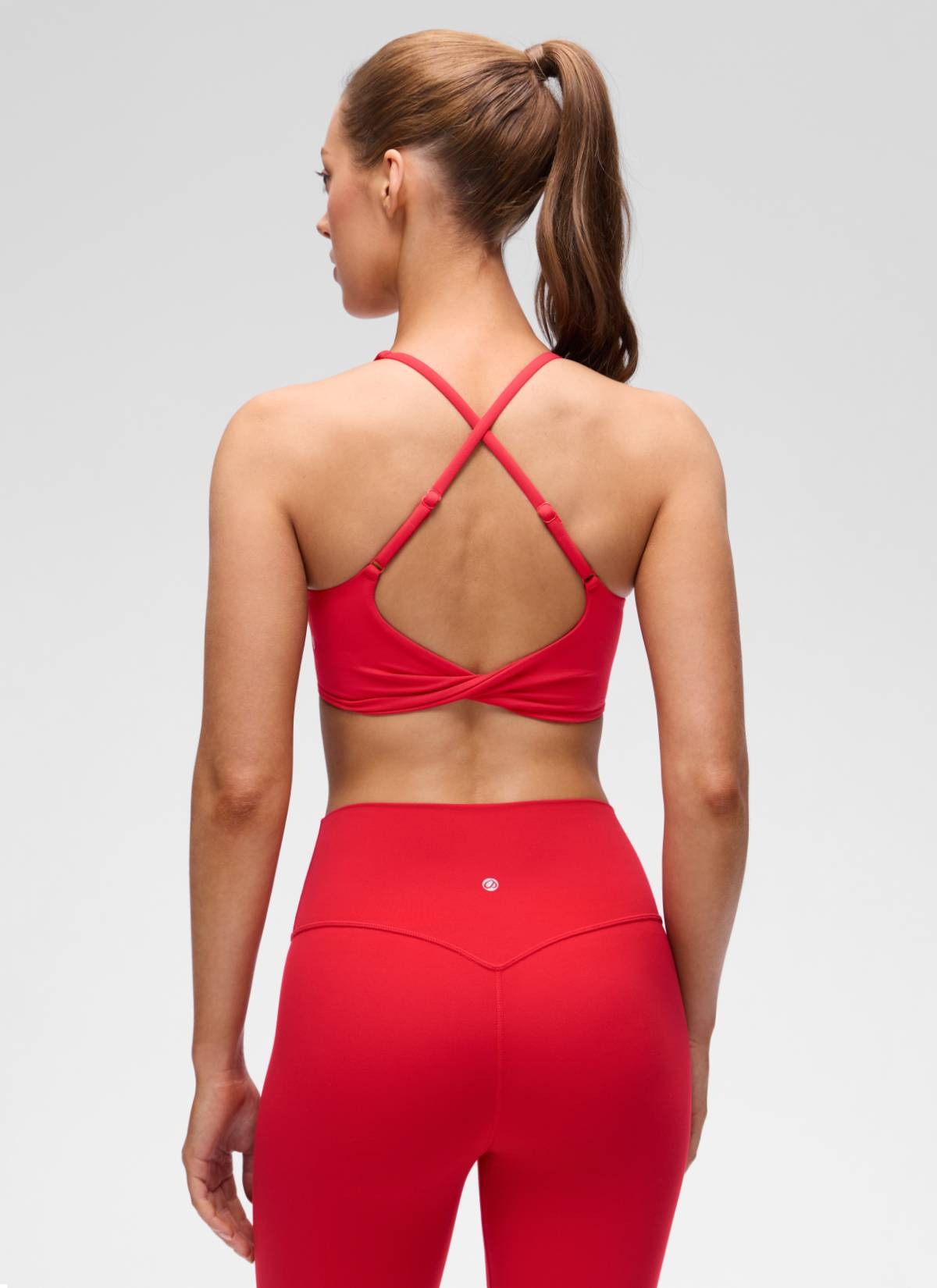 Butterluxe V Neck Twist Cross Back Sports Bra