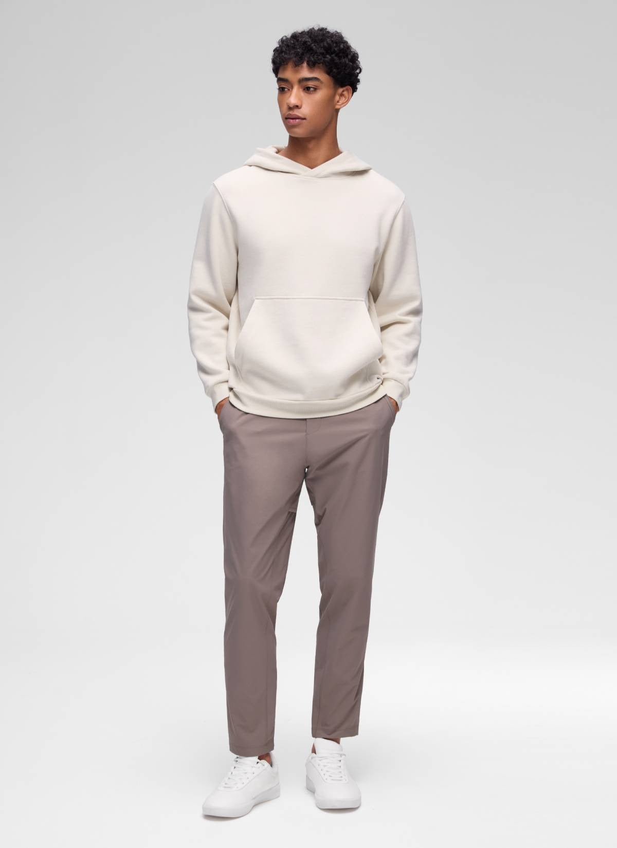 Fleece Lined Pocket Pullover Hoodie