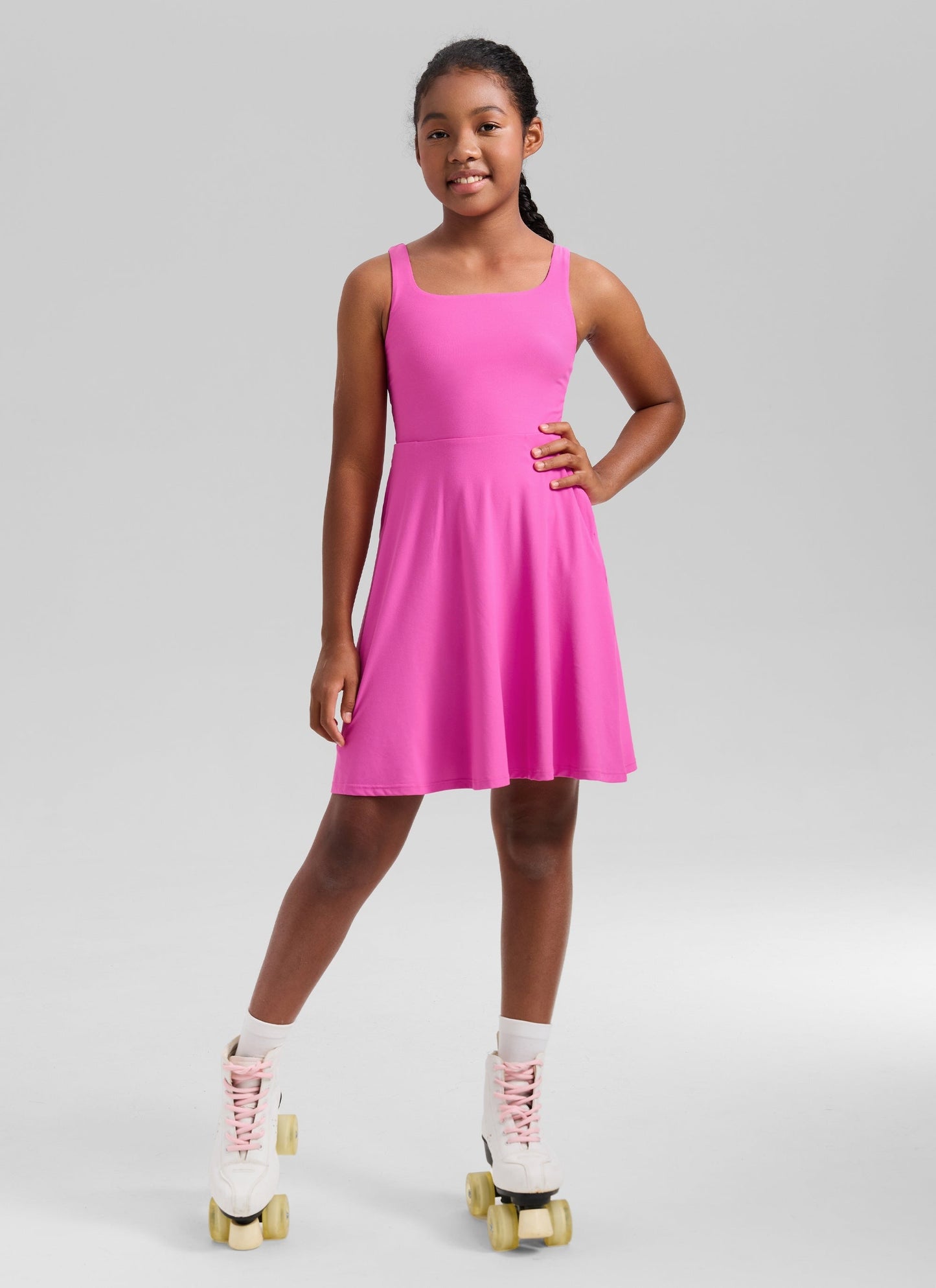 Girls Cloudweight Double Lined Pocket Midi Dress