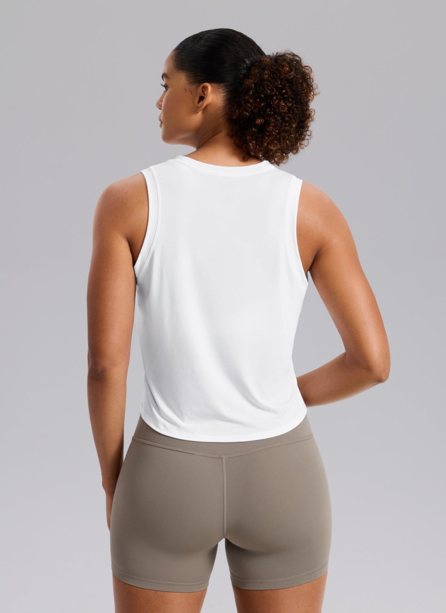 Quick Dry Crop Racerback Tank