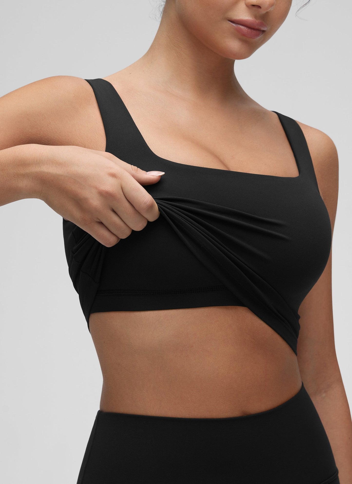 Butterluxe Square Neck Built in Bra Tank