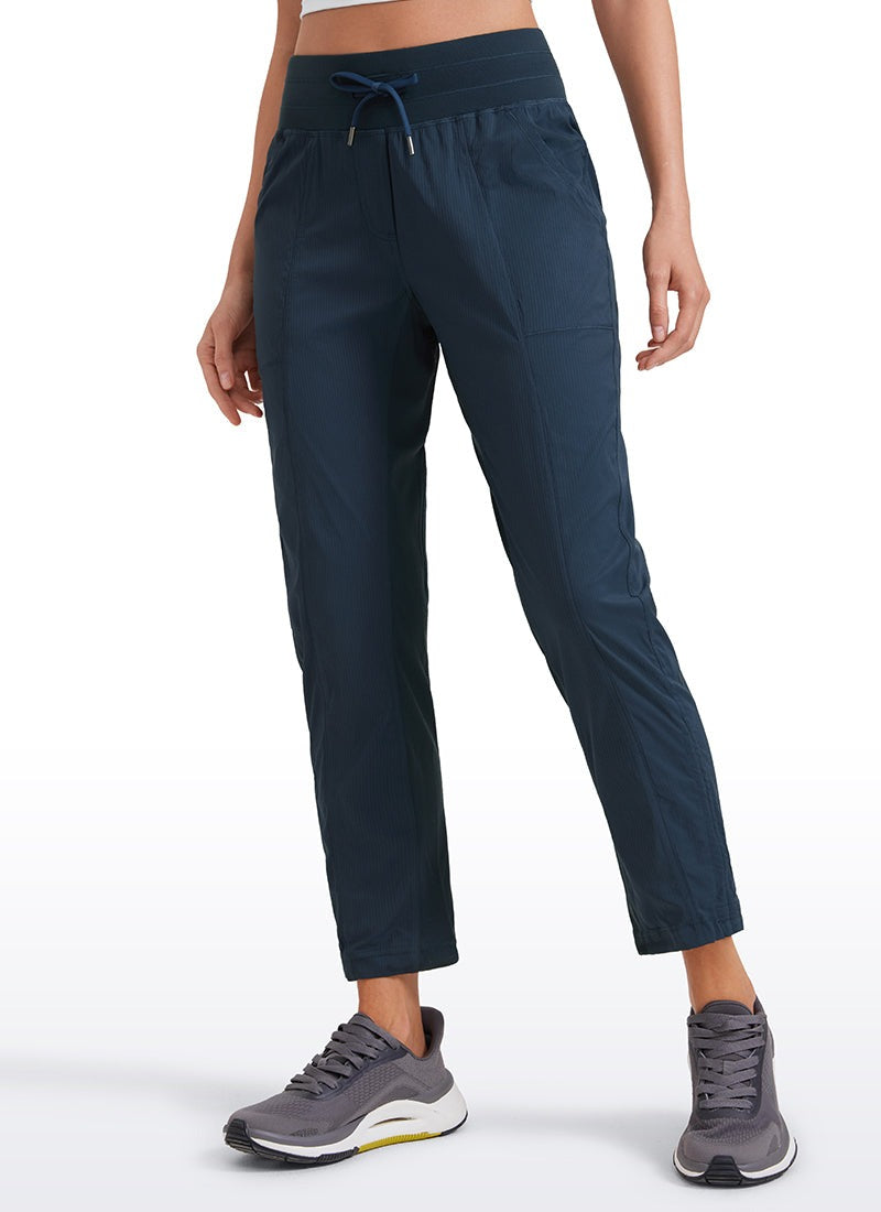 Striped Cinched Leg Pocket Pant 27''