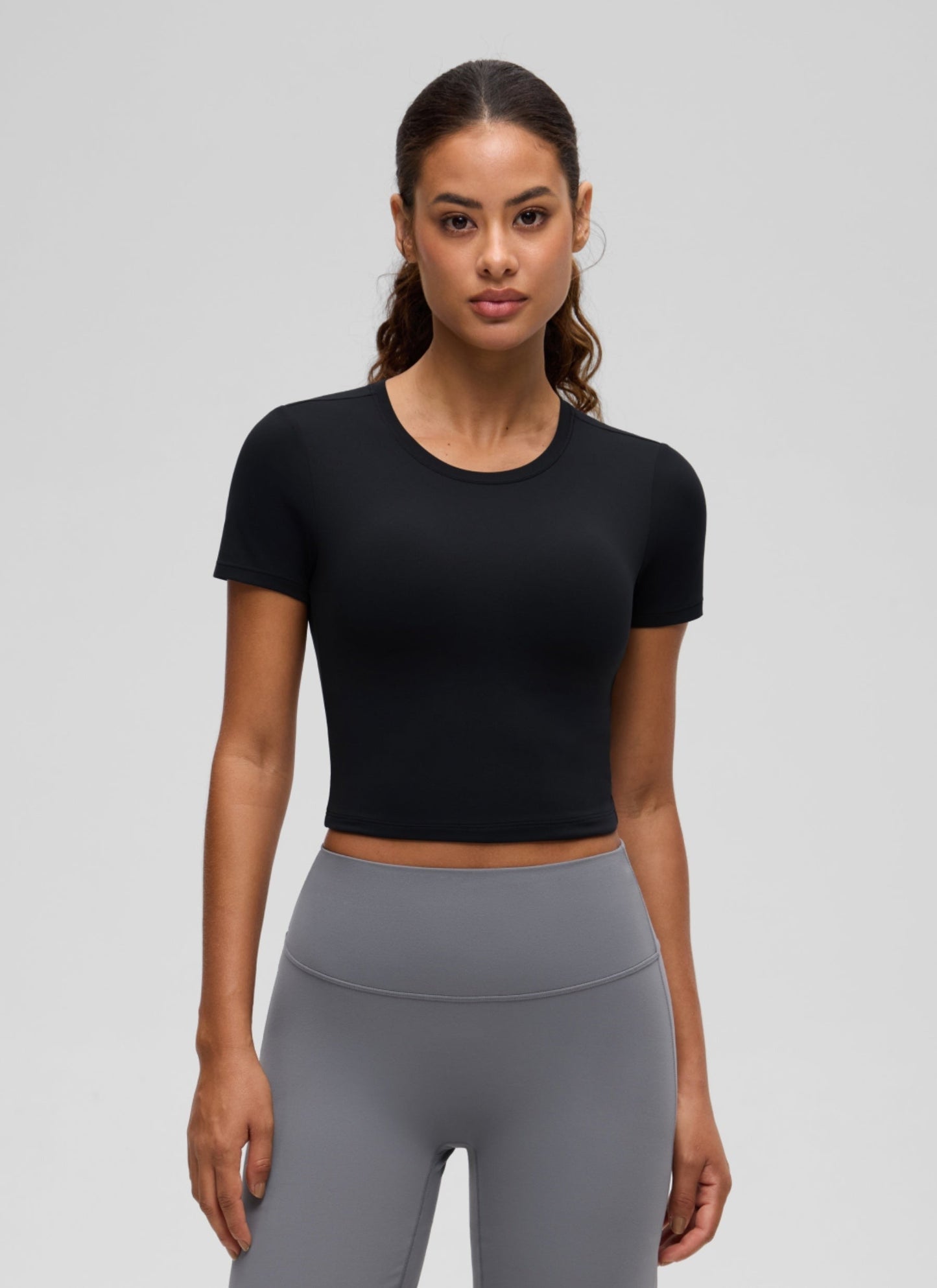 Softembrace Crewneck Cropped Short Sleeve