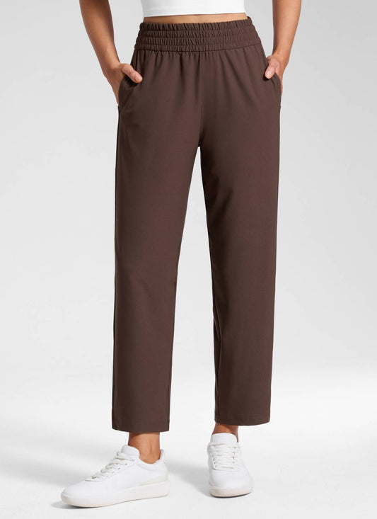 Feathery-Fit Drapey Tapered Ankle Pant 27"
