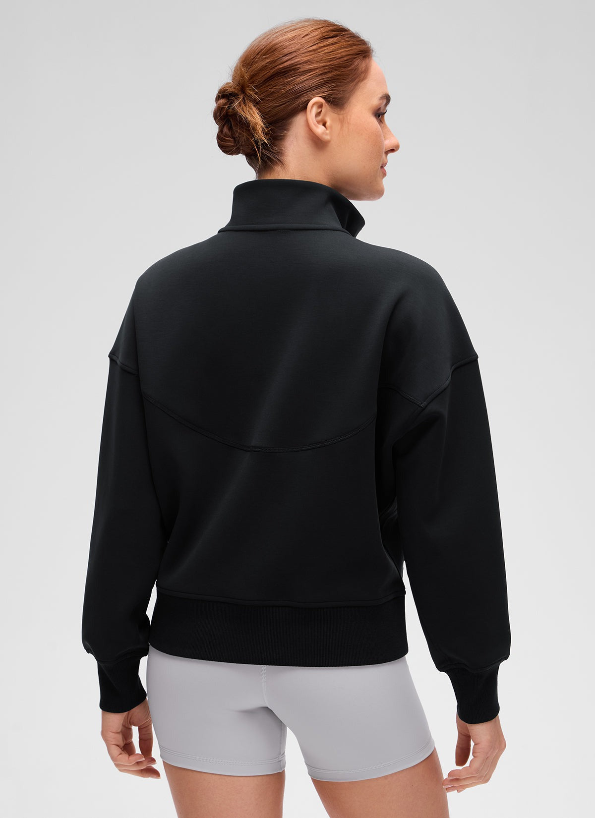 SoftAura High Mock Neck Full Zip Jacket
