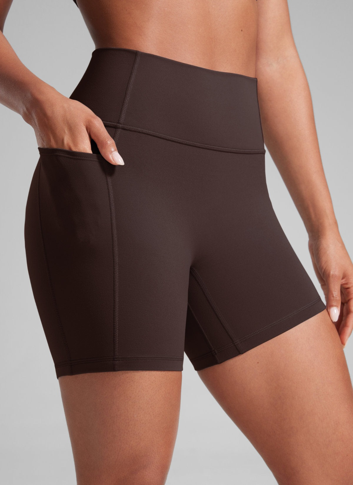 SecretsculptTM No Front Seam Pocket Shorts 5''