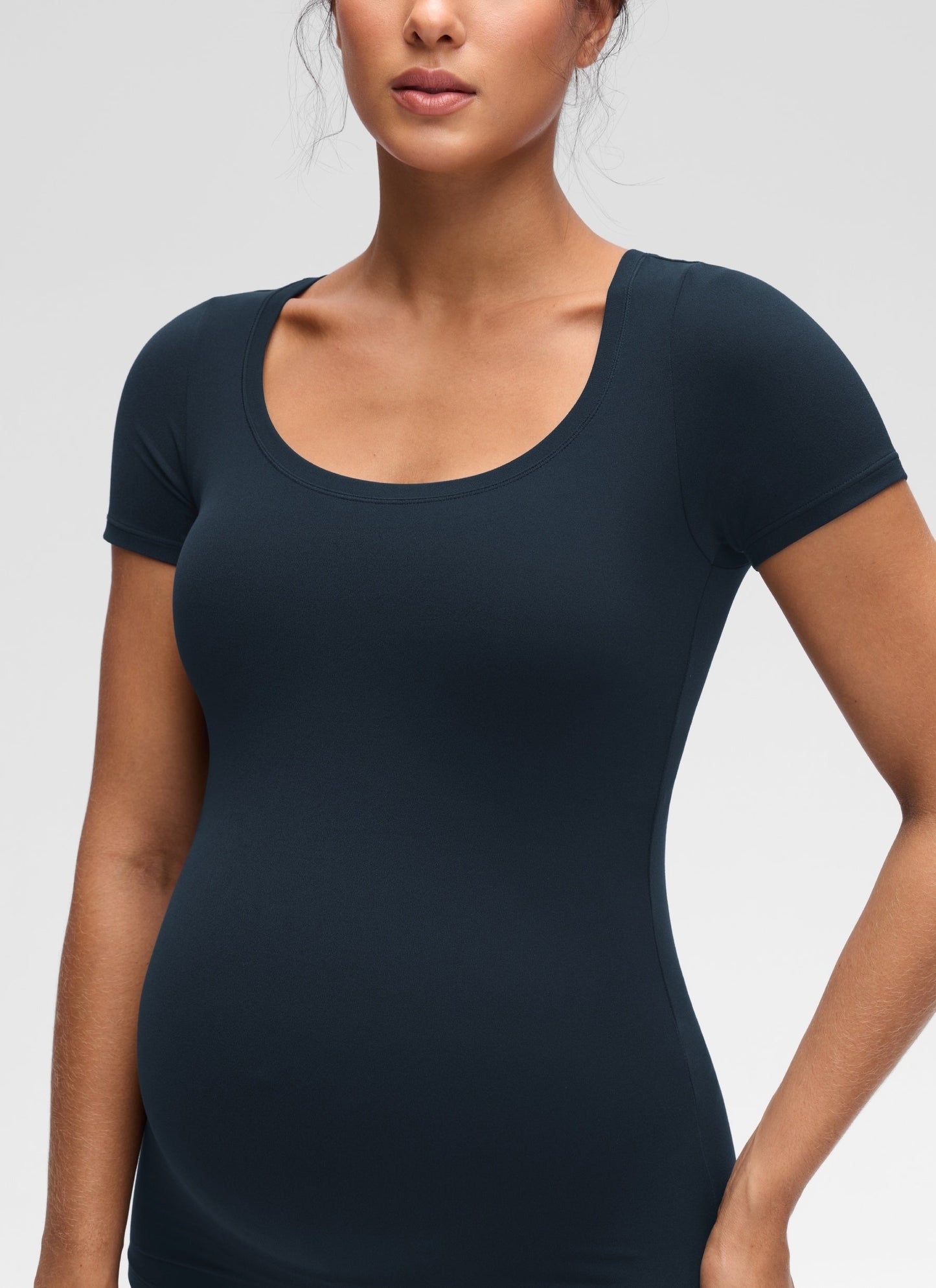 Softembrace Maternity U Neck Short Sleeve