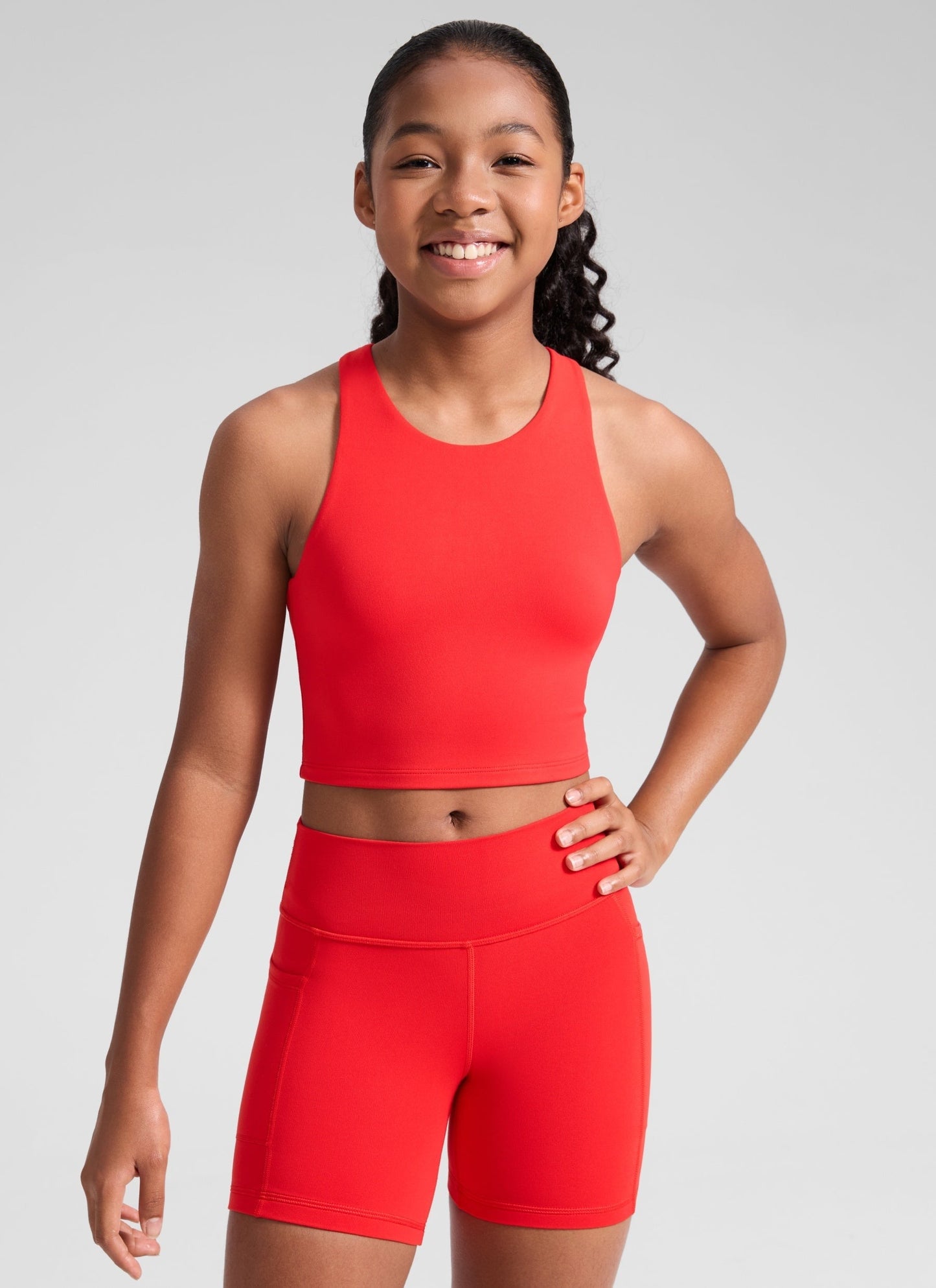 Butterluxe Girls Double Lined Racerback Tank Tops