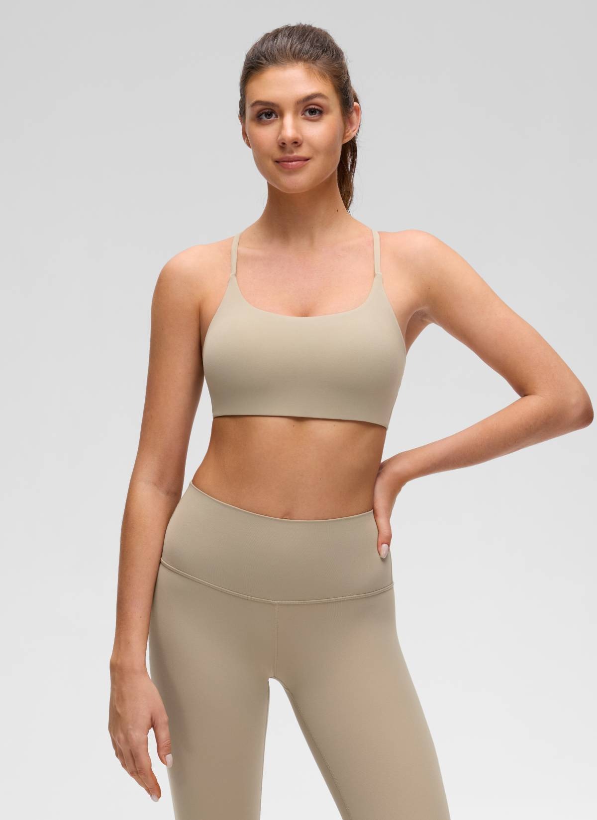 Butterluxe Twist Cross Back Sports Bra