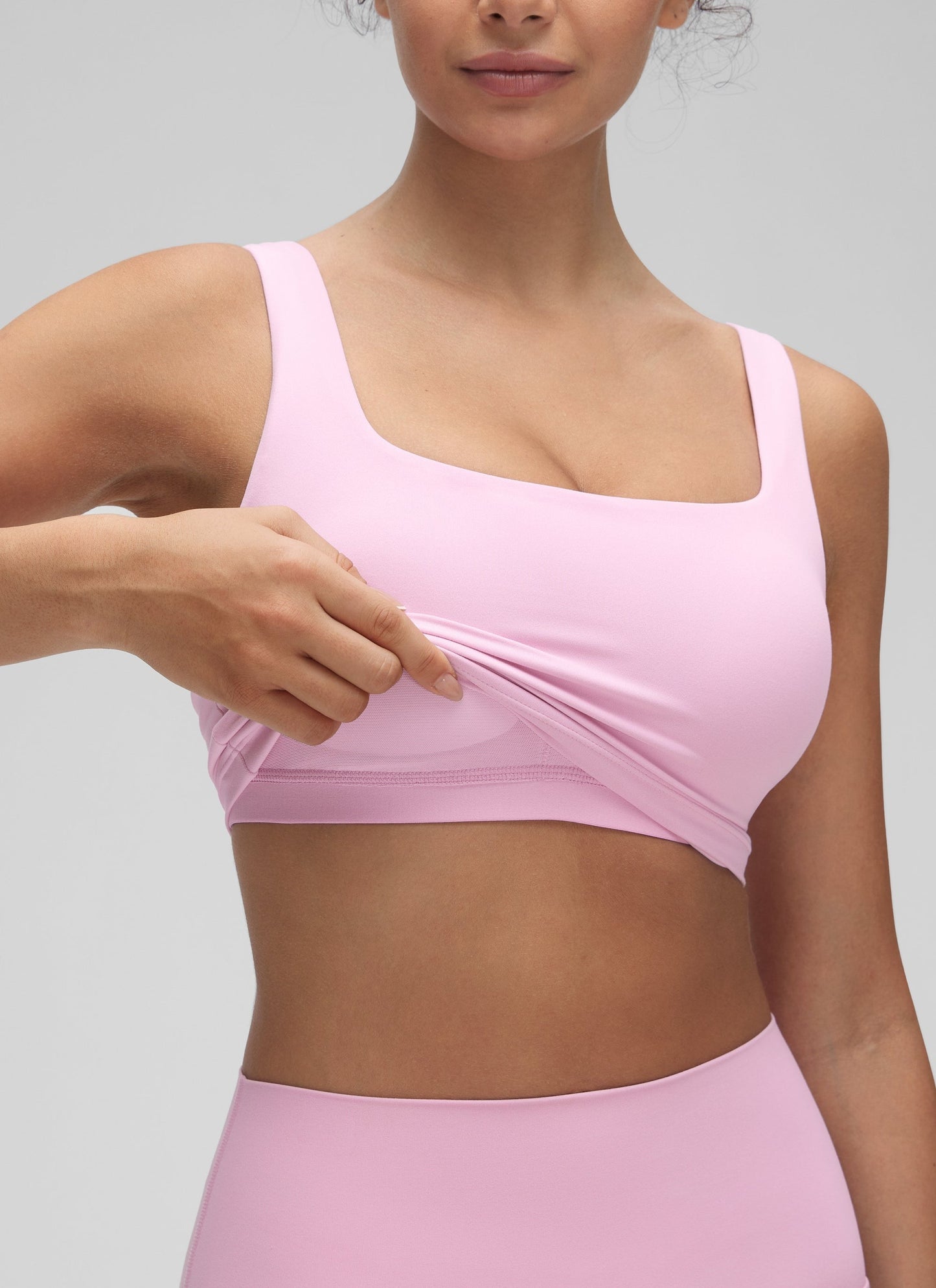 Butterluxe Square Neck Built in Bra Tank