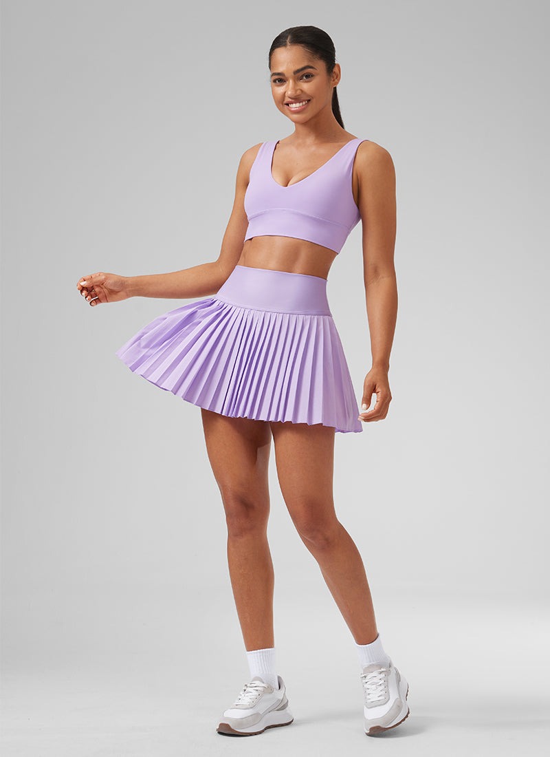 Feathery-Fit Soft Pleat High Rise Skirt 14''