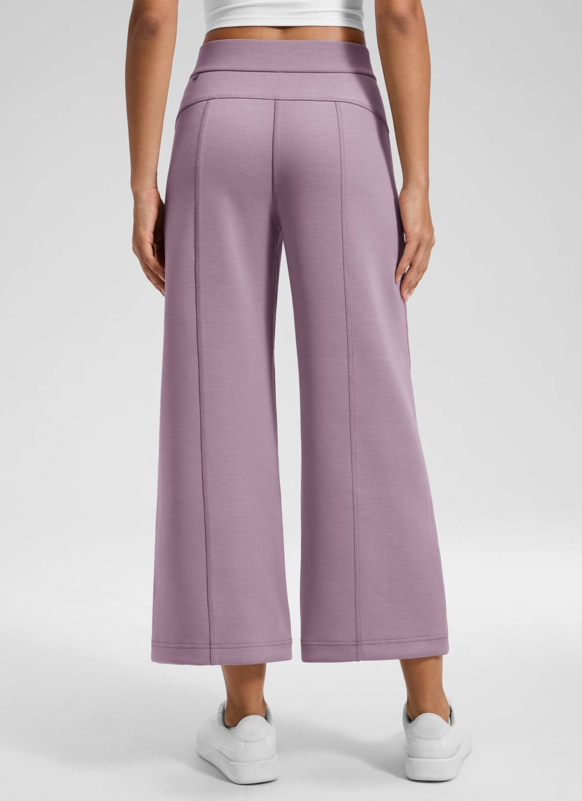 SoftAura Wide Leg Cropped Sweatpant 25"