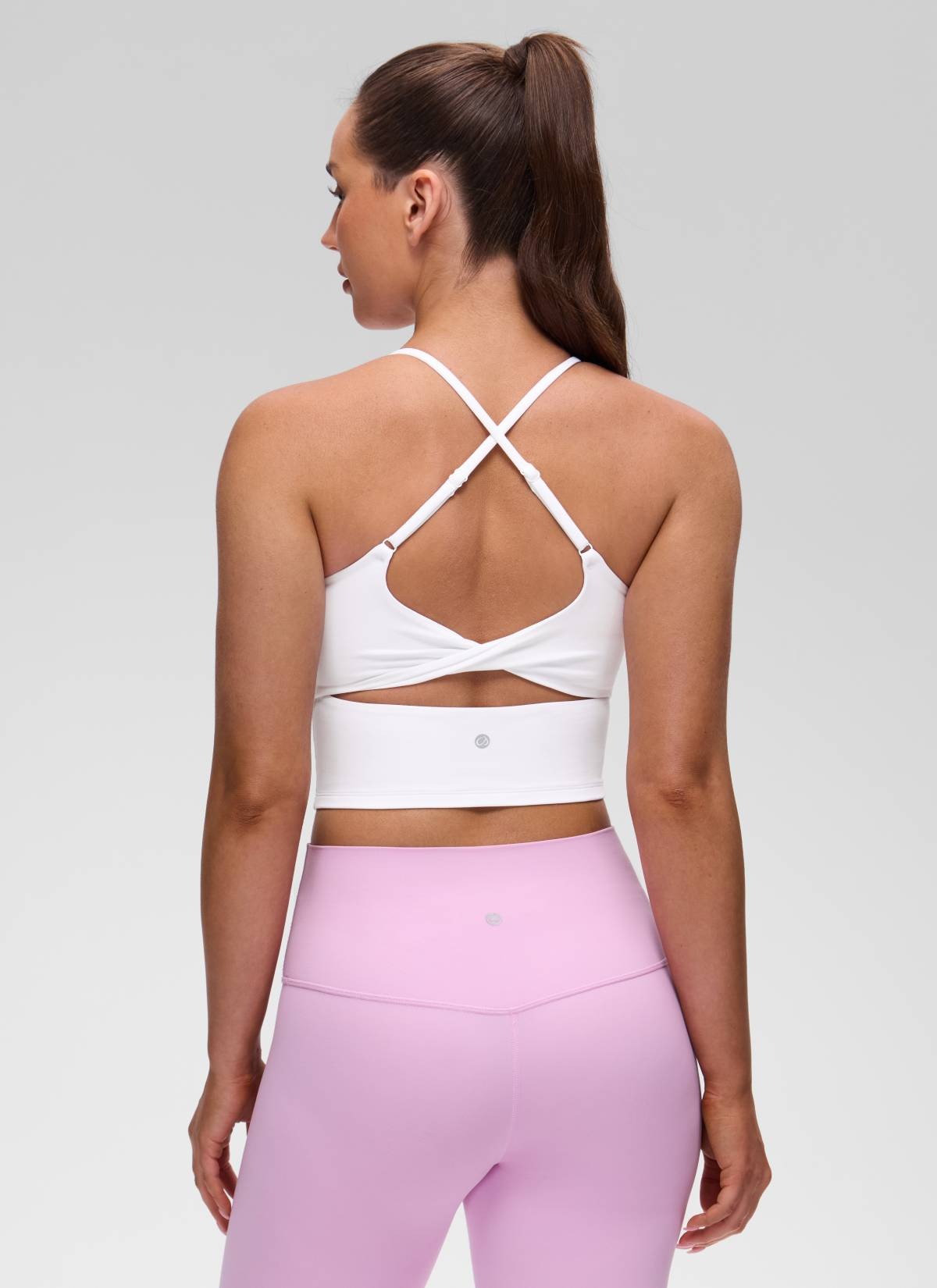 Butterluxe Twist Cross Back Built in Bra Tank